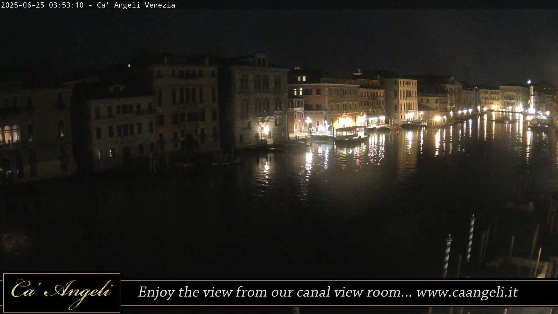 Grand Canal in Venezia Panaromic Live Cam - Venice, Veneto, Italy