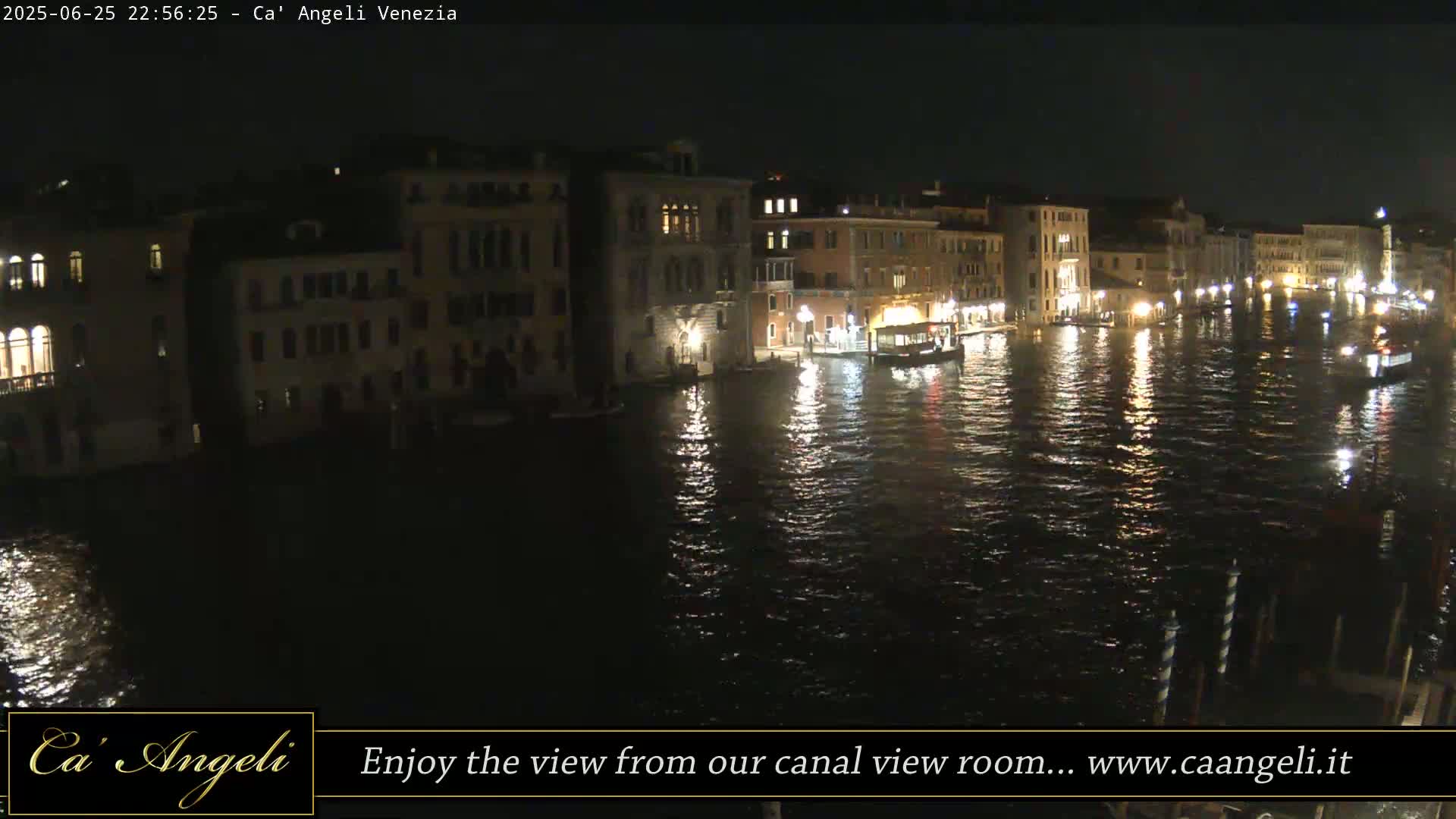 Grand Canal in Venezia Panaromic Live Cam - Venice, Veneto, Italy