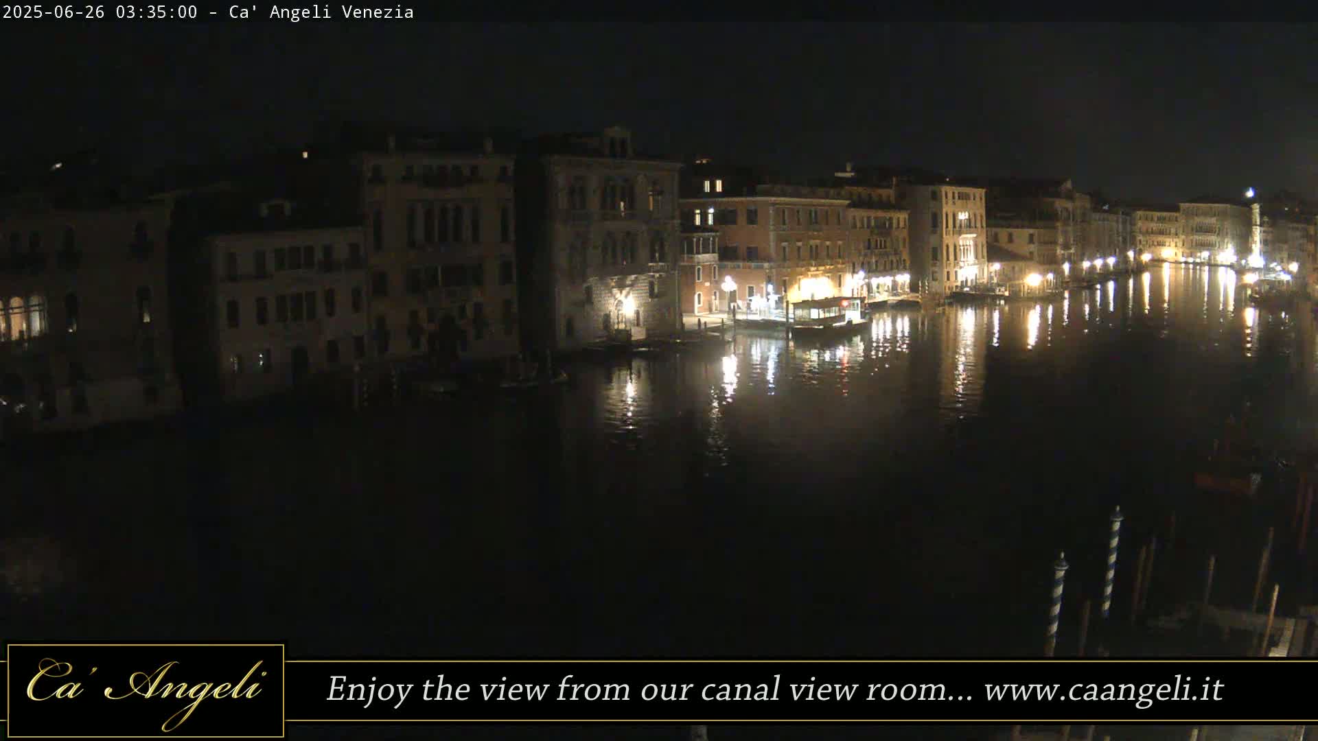Grand Canal in Venezia Panaromic Live Cam - Venice, Veneto, Italy