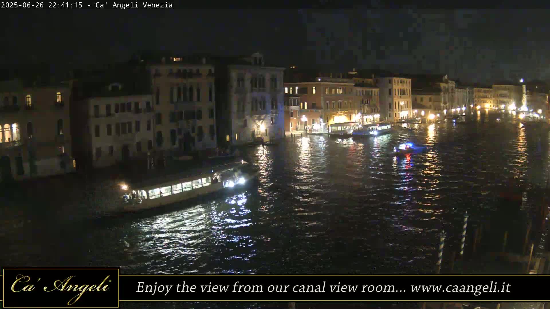 Grand Canal in Venezia Panaromic Live Cam - Venice, Veneto, Italy