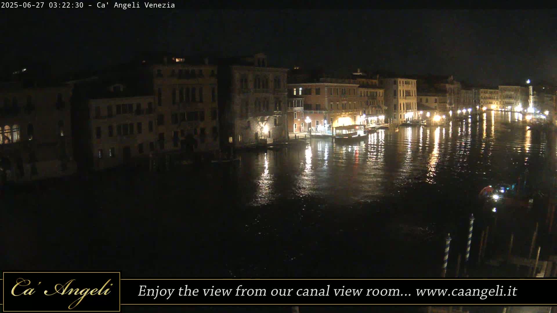 Grand Canal in Venezia Panaromic Live Cam - Venice, Veneto, Italy