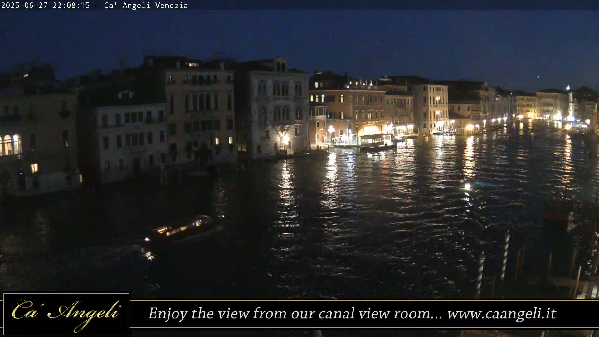Grand Canal in Venezia Panaromic Live Cam - Venice, Veneto, Italy