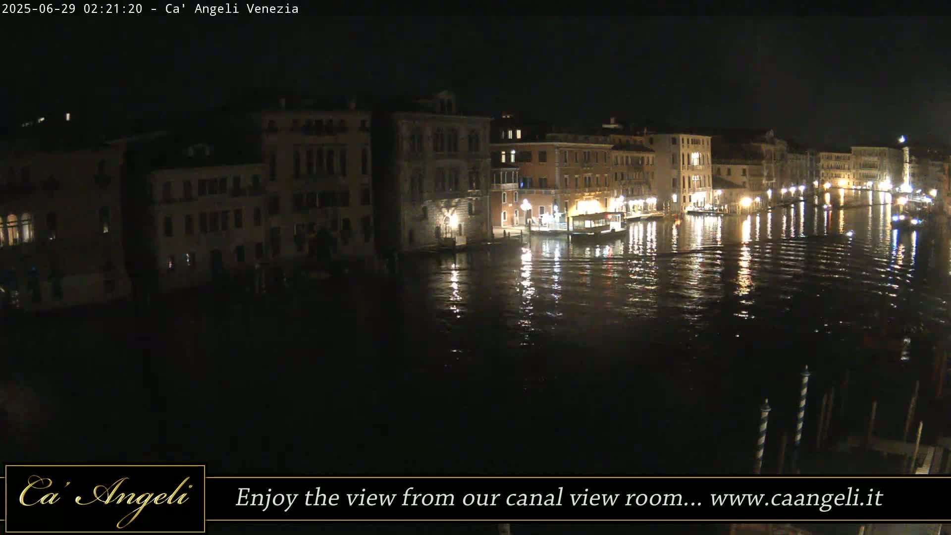 Grand Canal in Venezia Panaromic Live Cam - Venice, Veneto, Italy