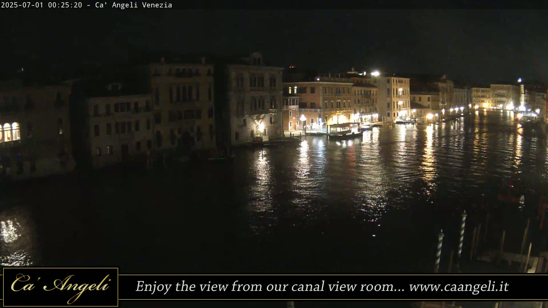 Grand Canal in Venezia Panaromic Live Cam - Venice, Veneto, Italy