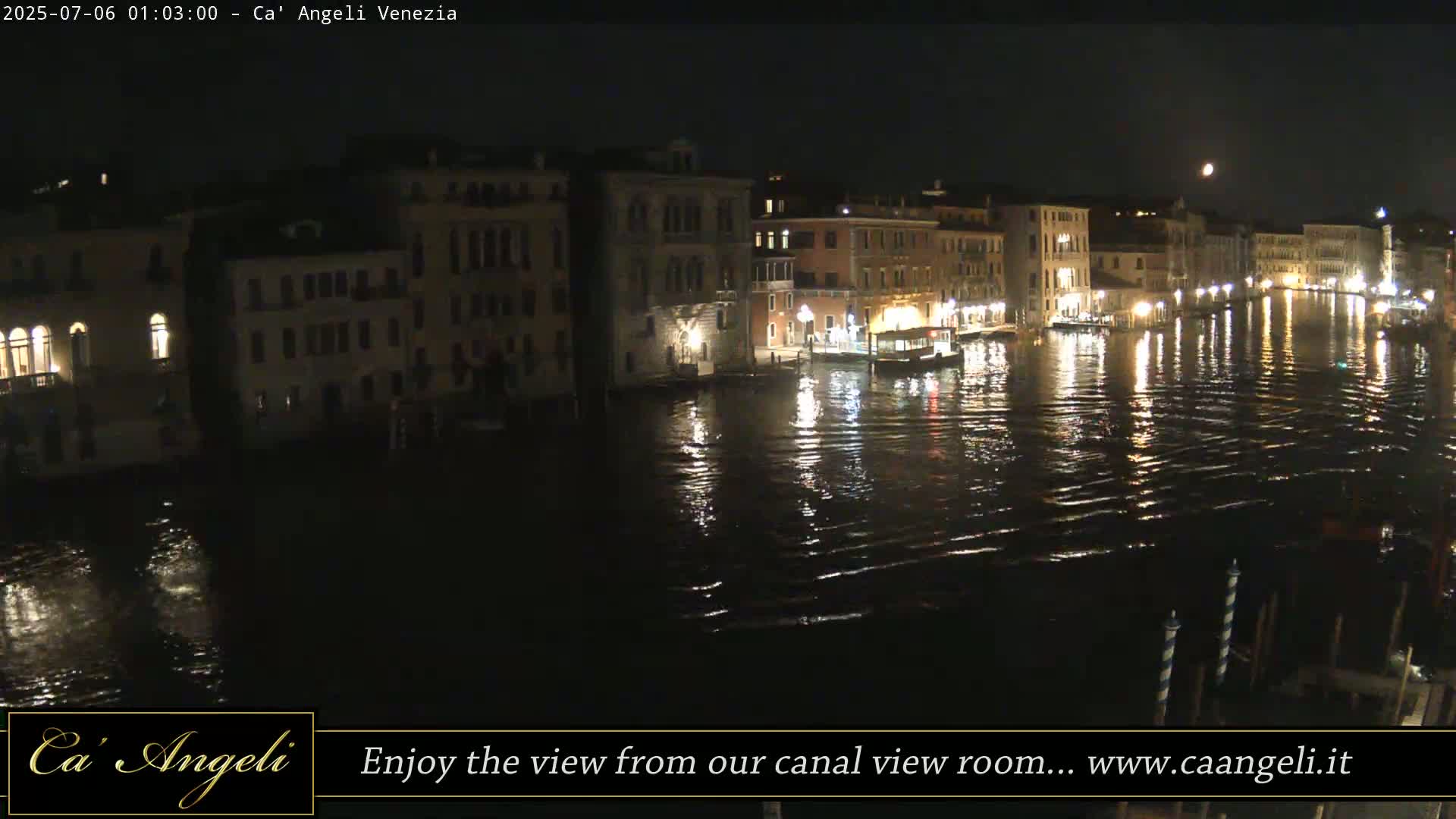 Grand Canal in Venezia Panaromic Live Cam - Venice, Veneto, Italy