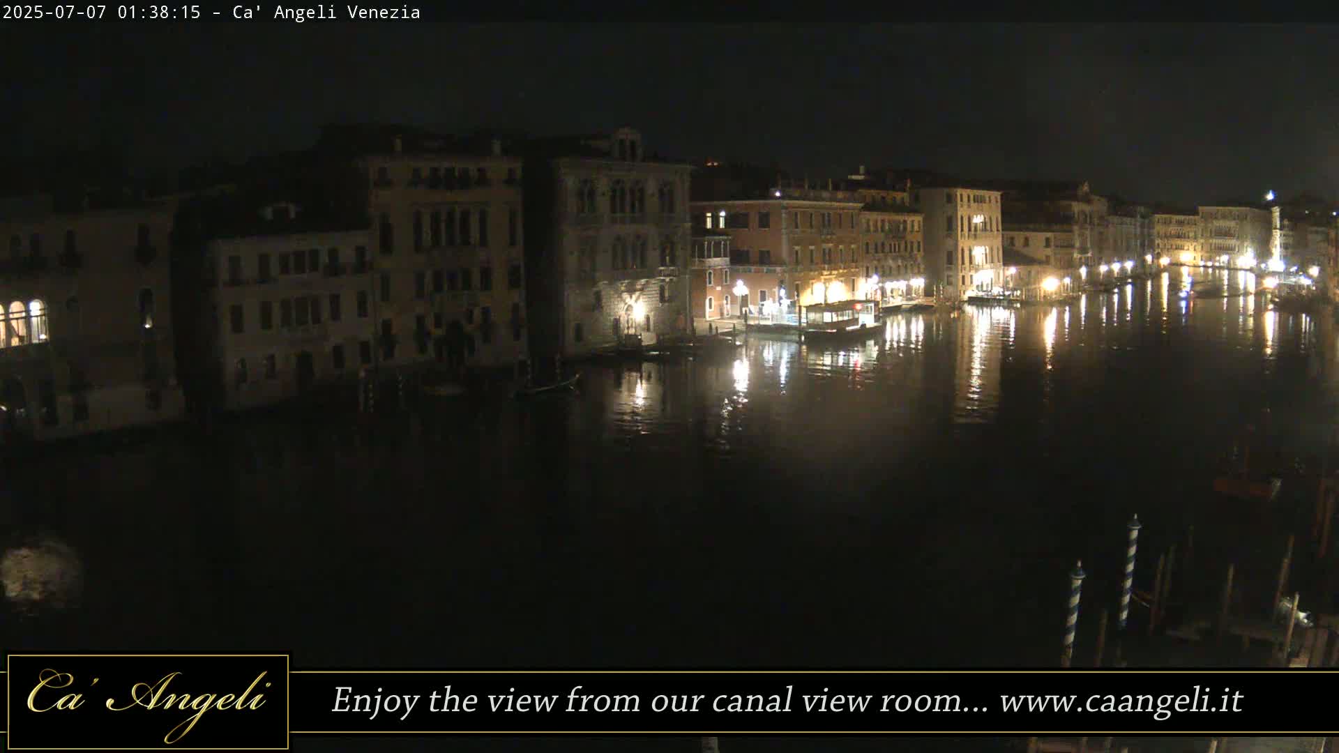 Grand Canal in Venezia Panaromic Live Cam - Venice, Veneto, Italy