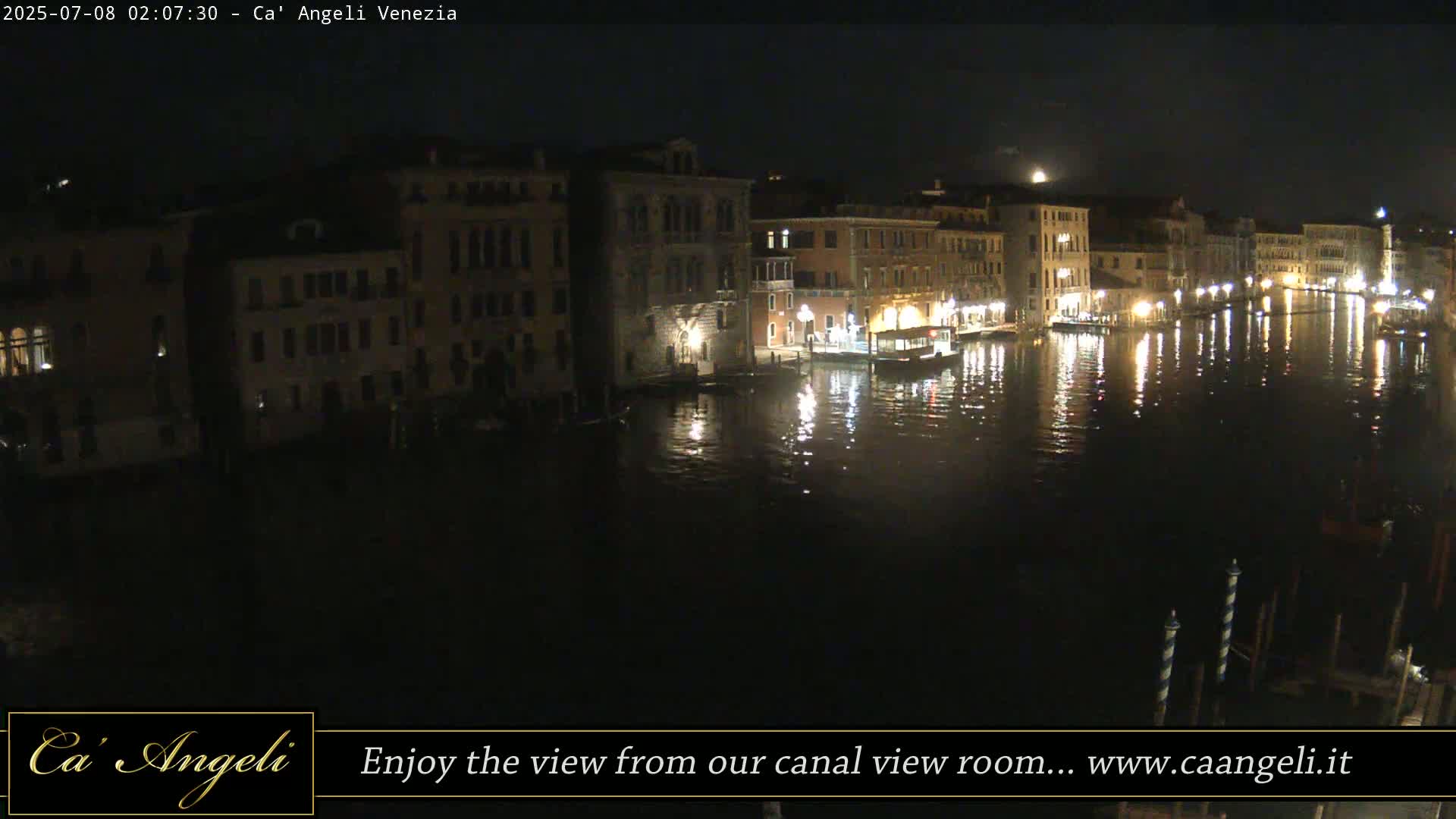 Grand Canal in Venezia Panaromic Live Cam - Venice, Veneto, Italy