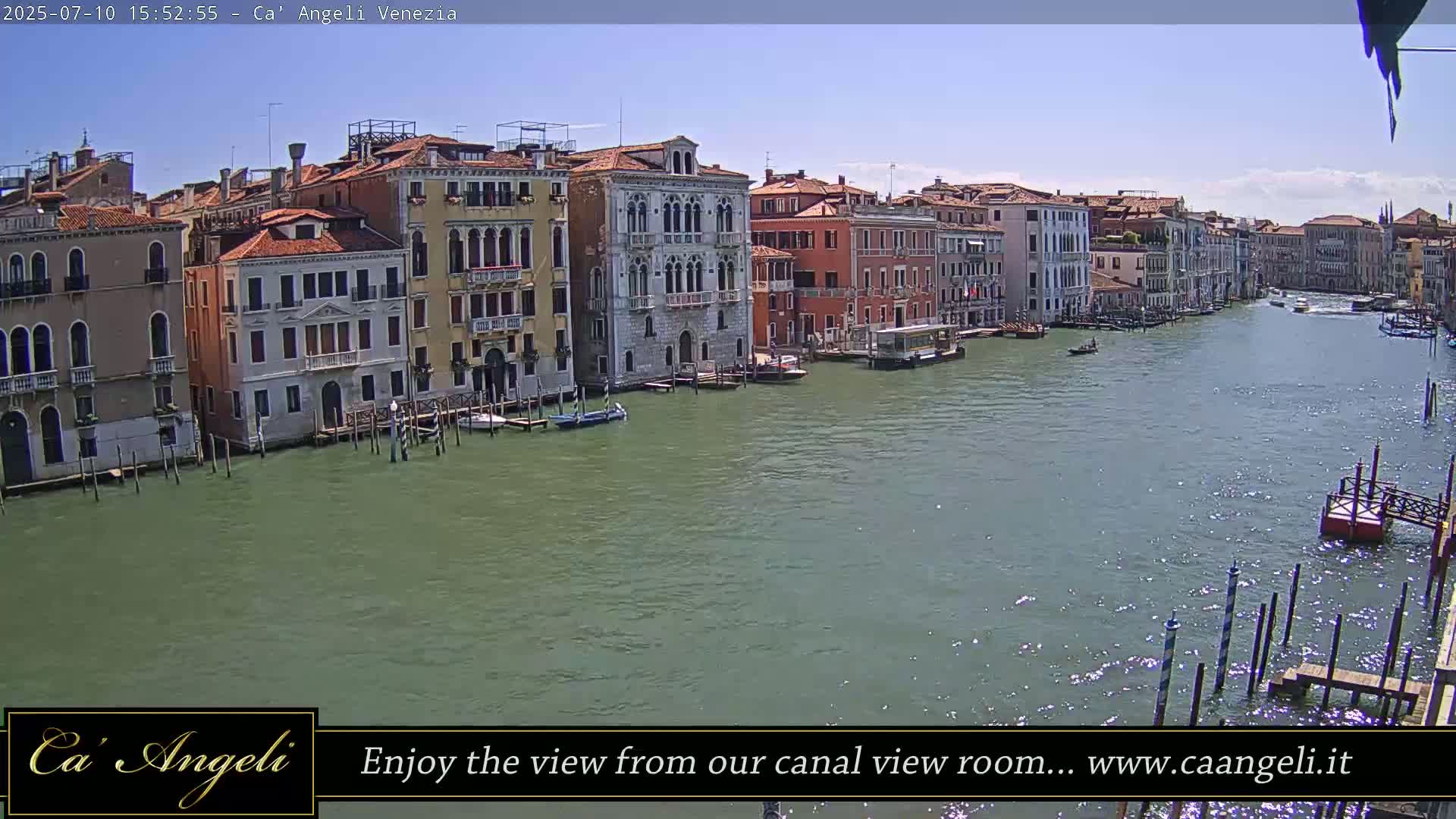 Grand Canal in Venezia Panaromic Live Cam - Venice, Veneto, Italy