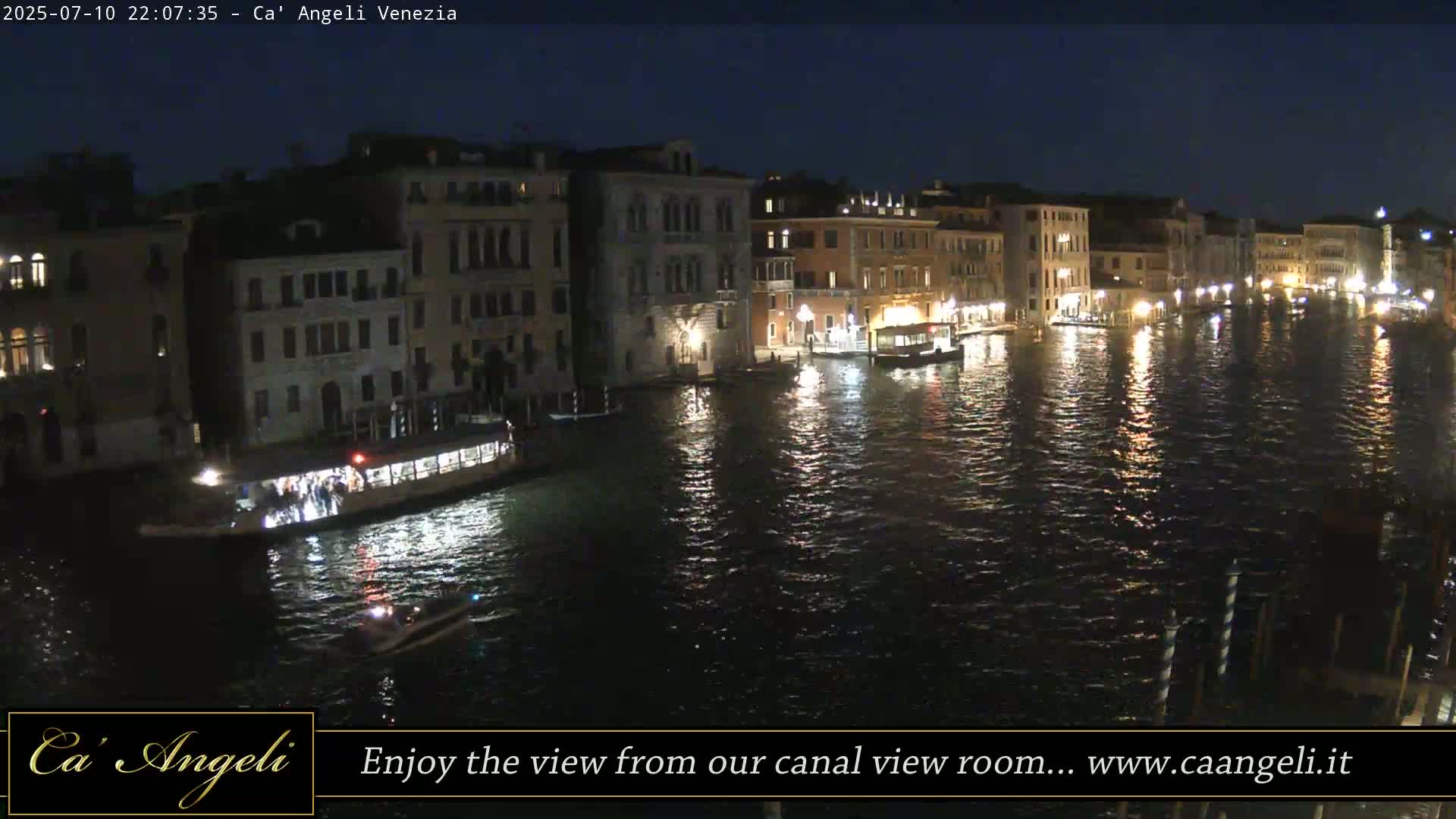 Grand Canal in Venezia Panaromic Live Cam - Venice, Veneto, Italy