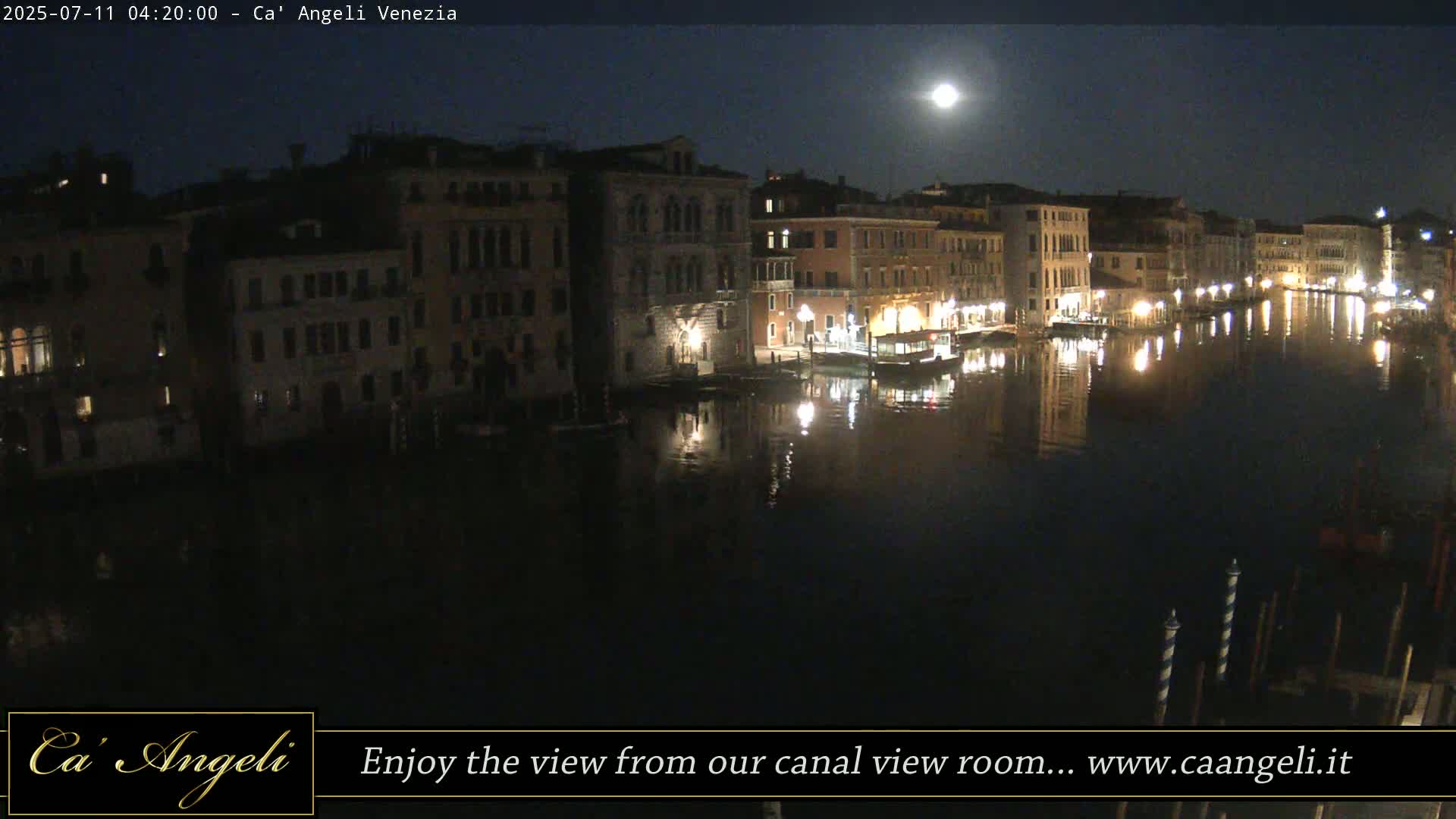 Grand Canal in Venezia Panaromic Live Cam - Venice, Veneto, Italy