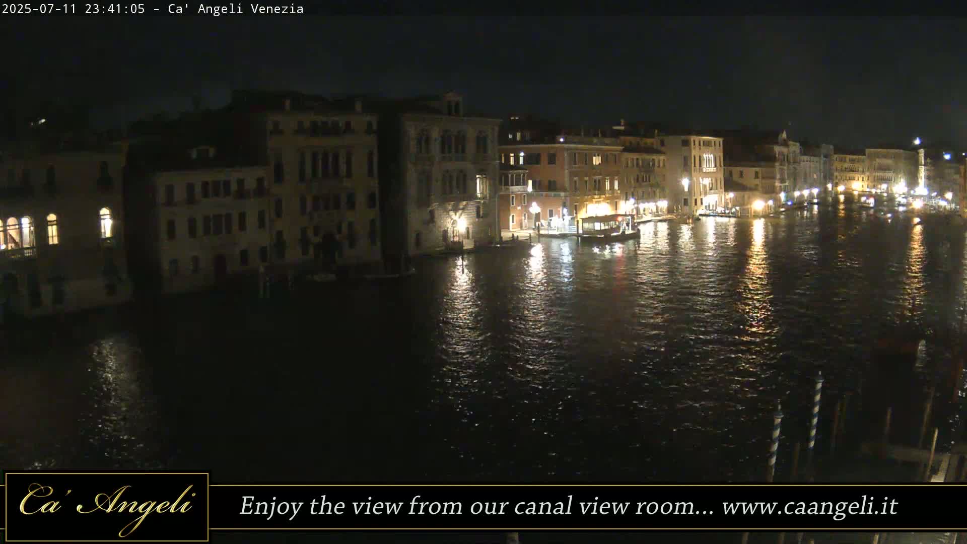 Grand Canal in Venezia Panaromic Live Cam - Venice, Veneto, Italy