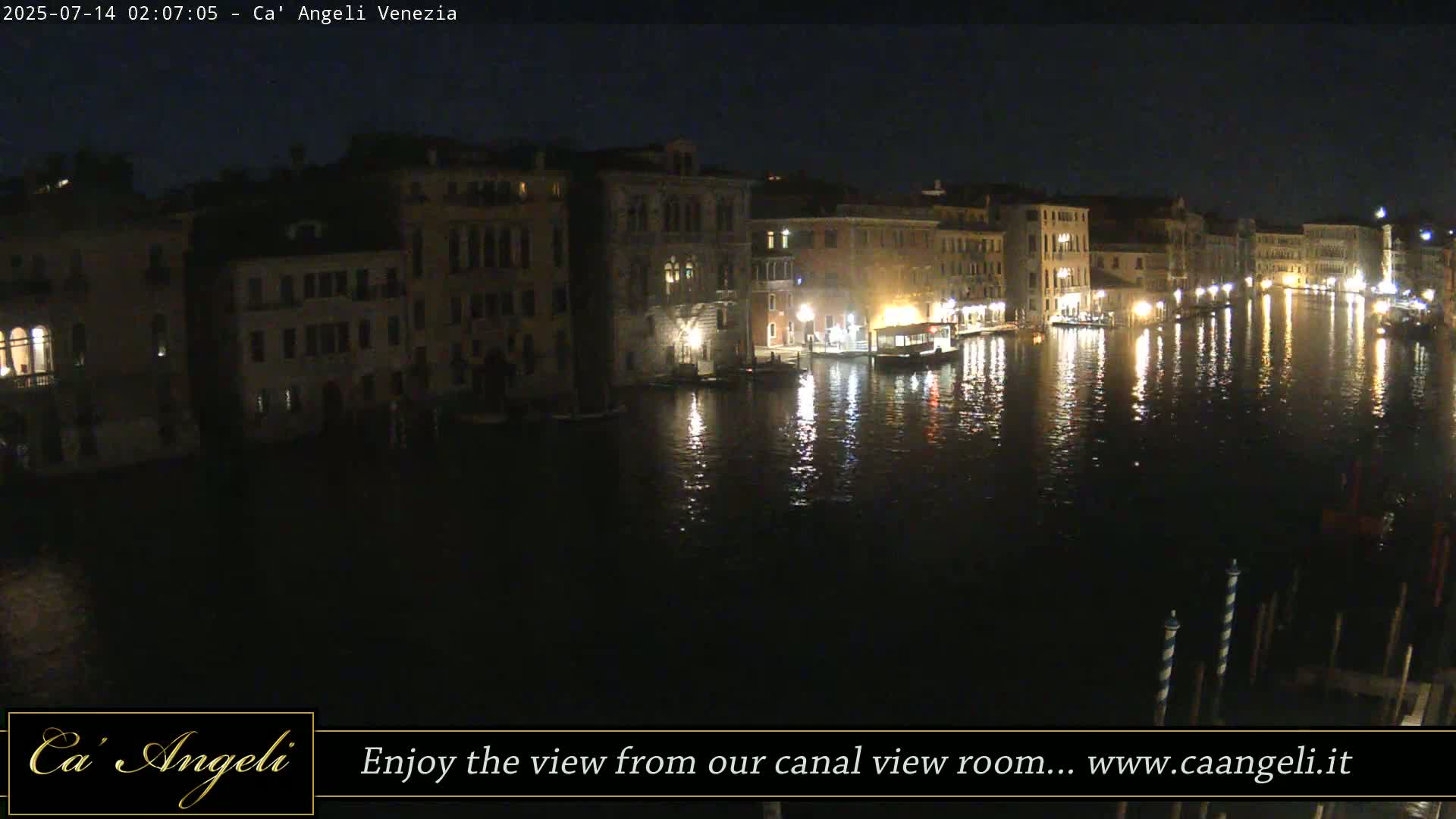 Grand Canal in Venezia Panaromic Live Cam - Venice, Veneto, Italy