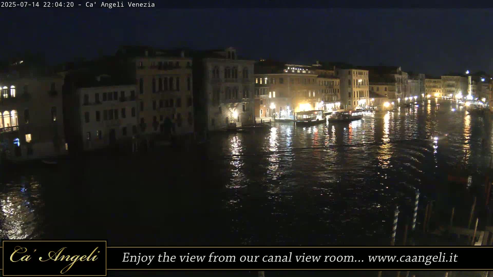 Grand Canal in Venezia Panaromic Live Cam - Venice, Veneto, Italy