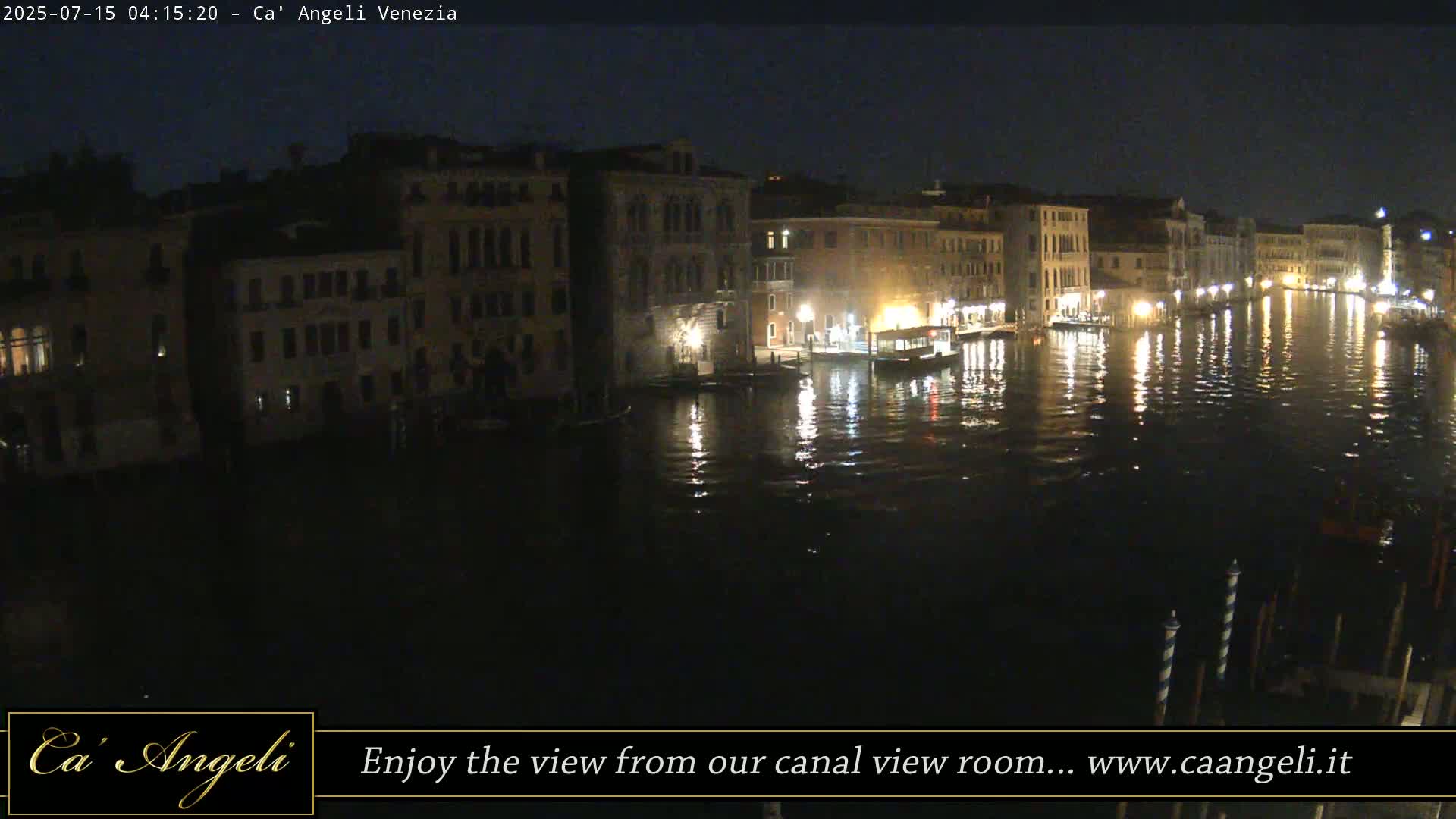 Grand Canal in Venezia Panaromic Live Cam - Venice, Veneto, Italy