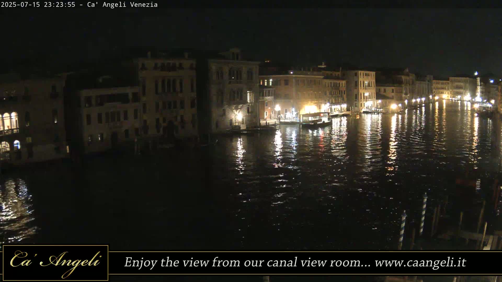 Grand Canal in Venezia Panaromic Live Cam - Venice, Veneto, Italy