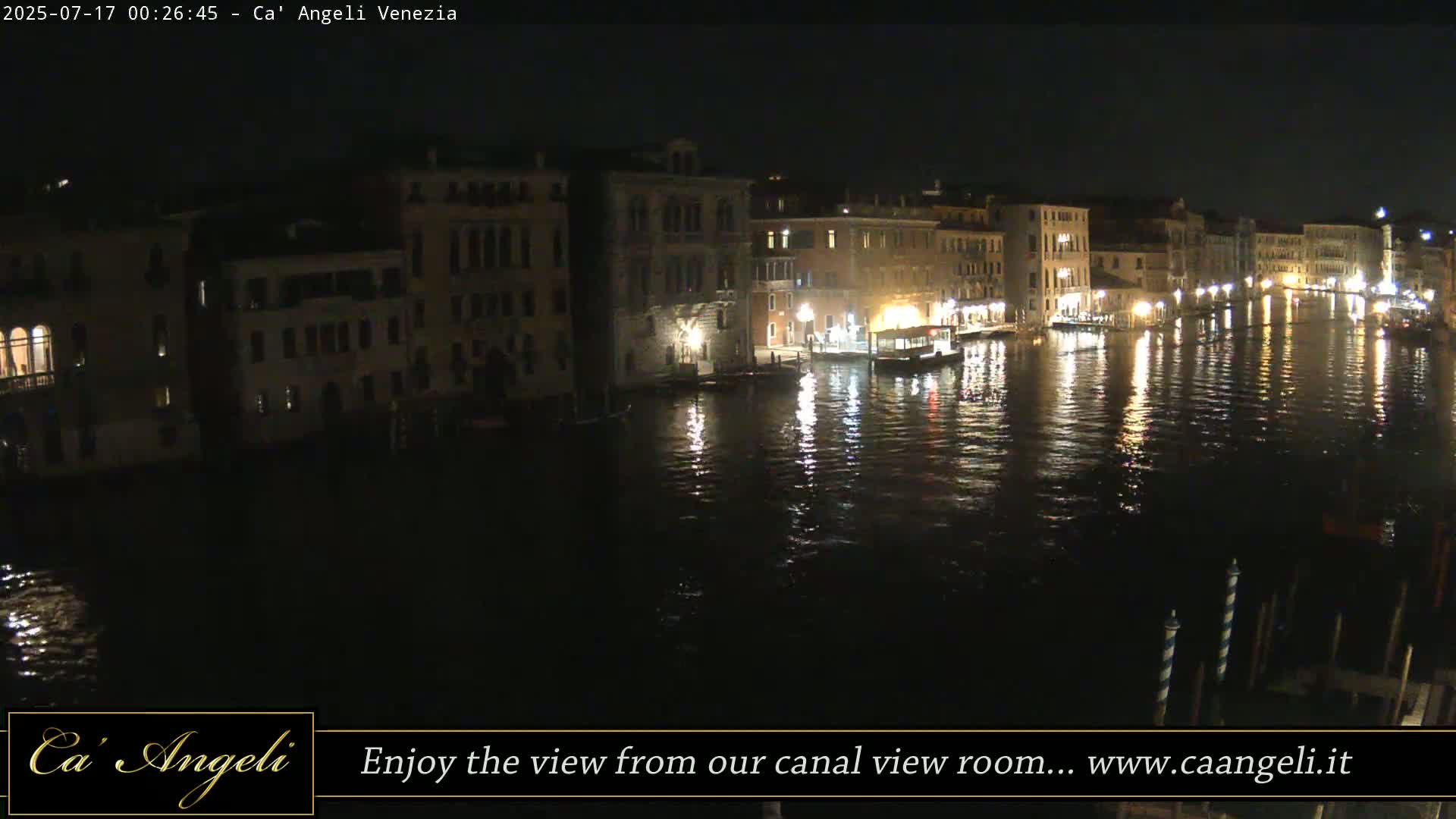 Grand Canal in Venezia Panaromic Live Cam - Venice, Veneto, Italy