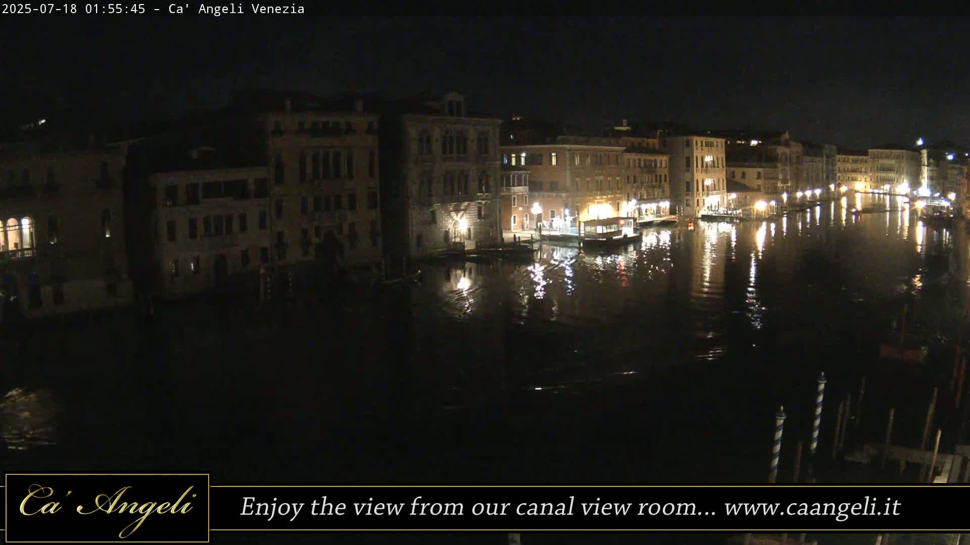 Grand Canal in Venezia Panaromic Live Cam - Venice, Veneto, Italy