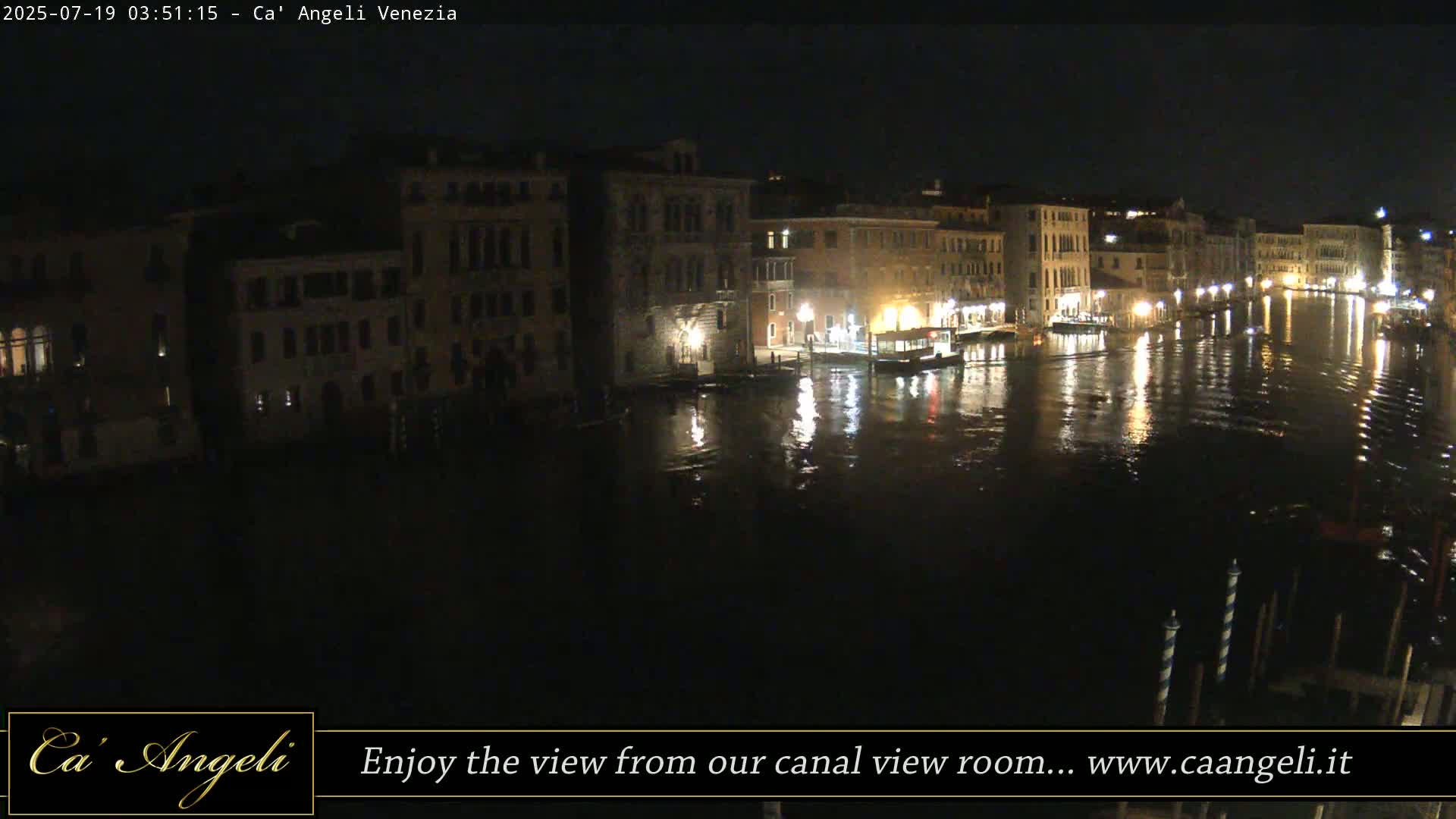 Grand Canal in Venezia Panaromic Live Cam - Venice, Veneto, Italy