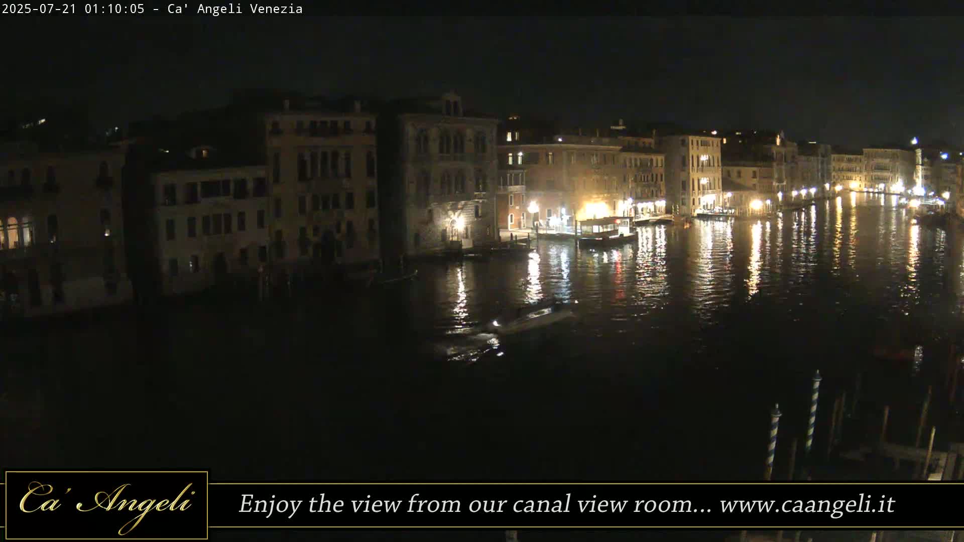 Grand Canal in Venezia Panaromic Live Cam - Venice, Veneto, Italy