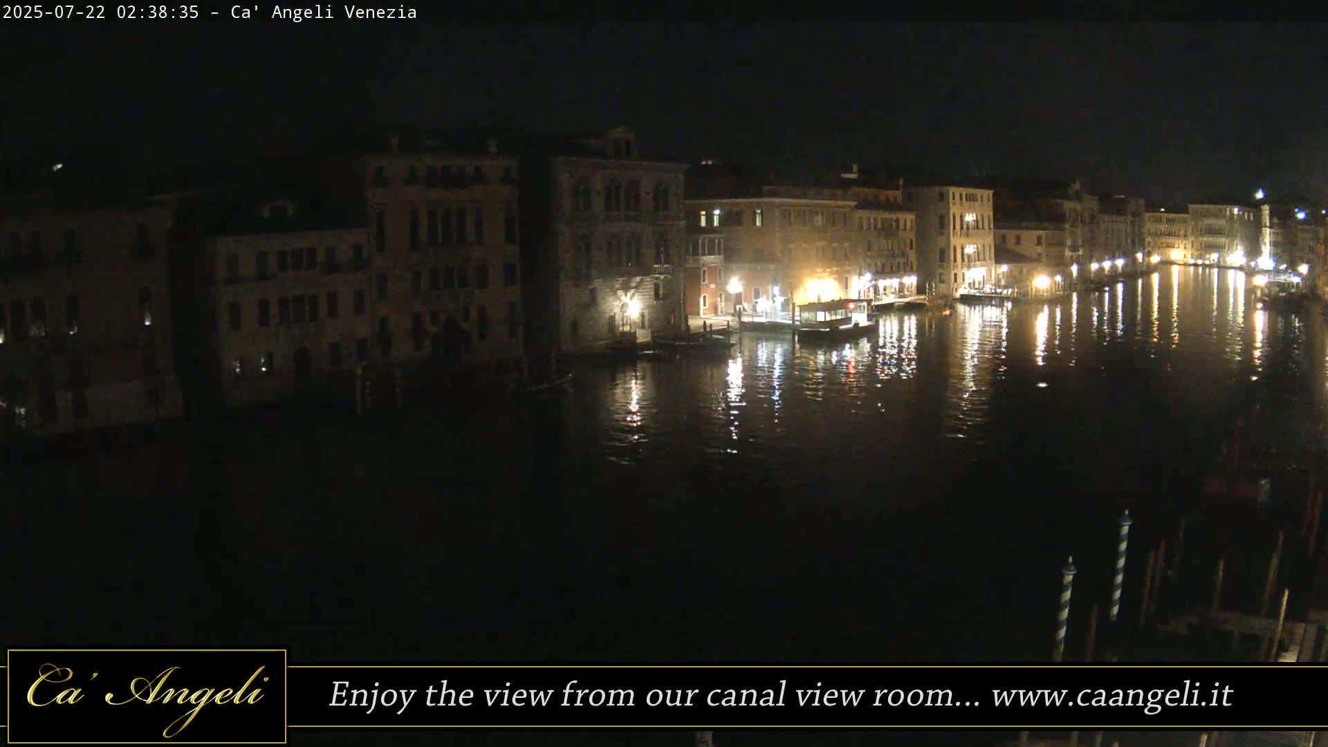 Grand Canal in Venezia Panaromic Live Cam - Venice, Veneto, Italy