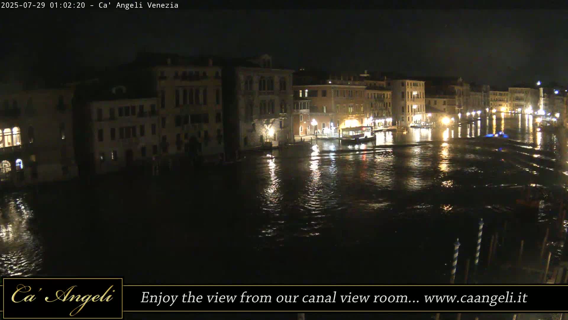 Grand Canal in Venezia Panaromic Live Cam - Venice, Veneto, Italy