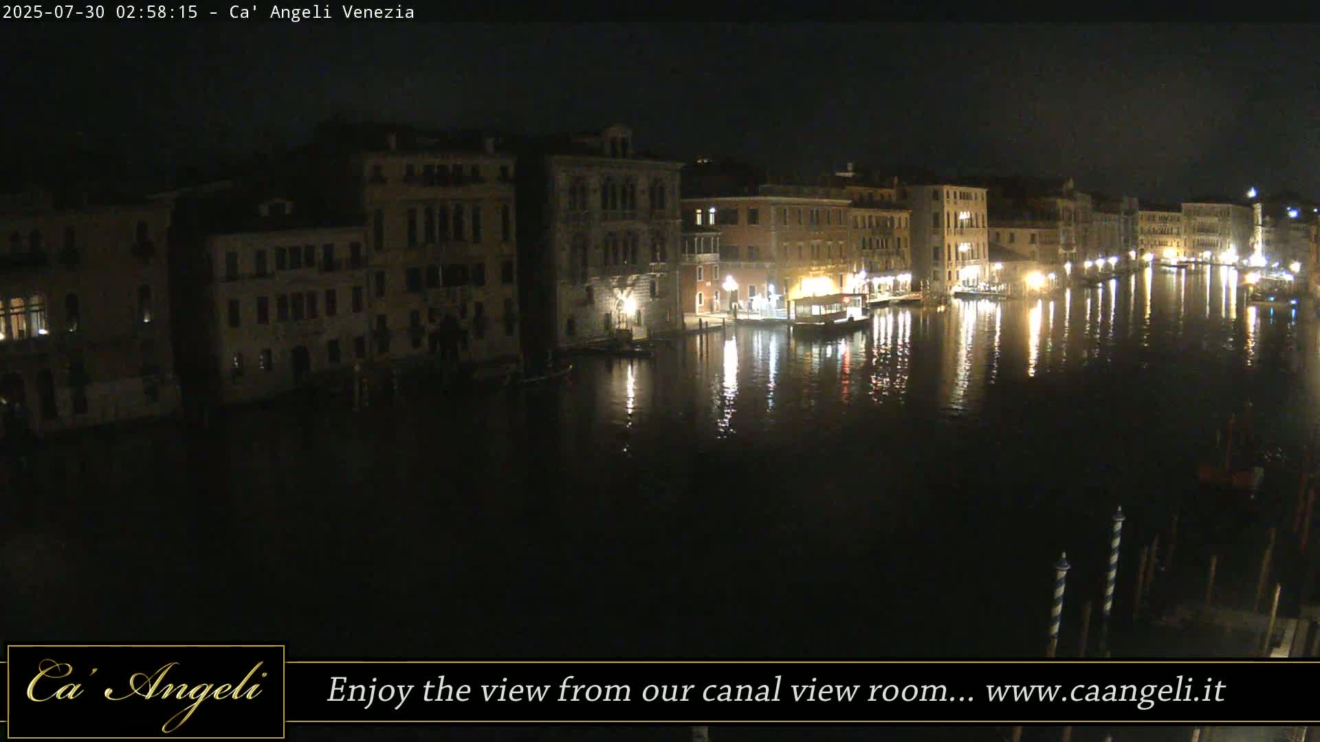 Grand Canal in Venezia Panaromic Live Cam - Venice, Veneto, Italy
