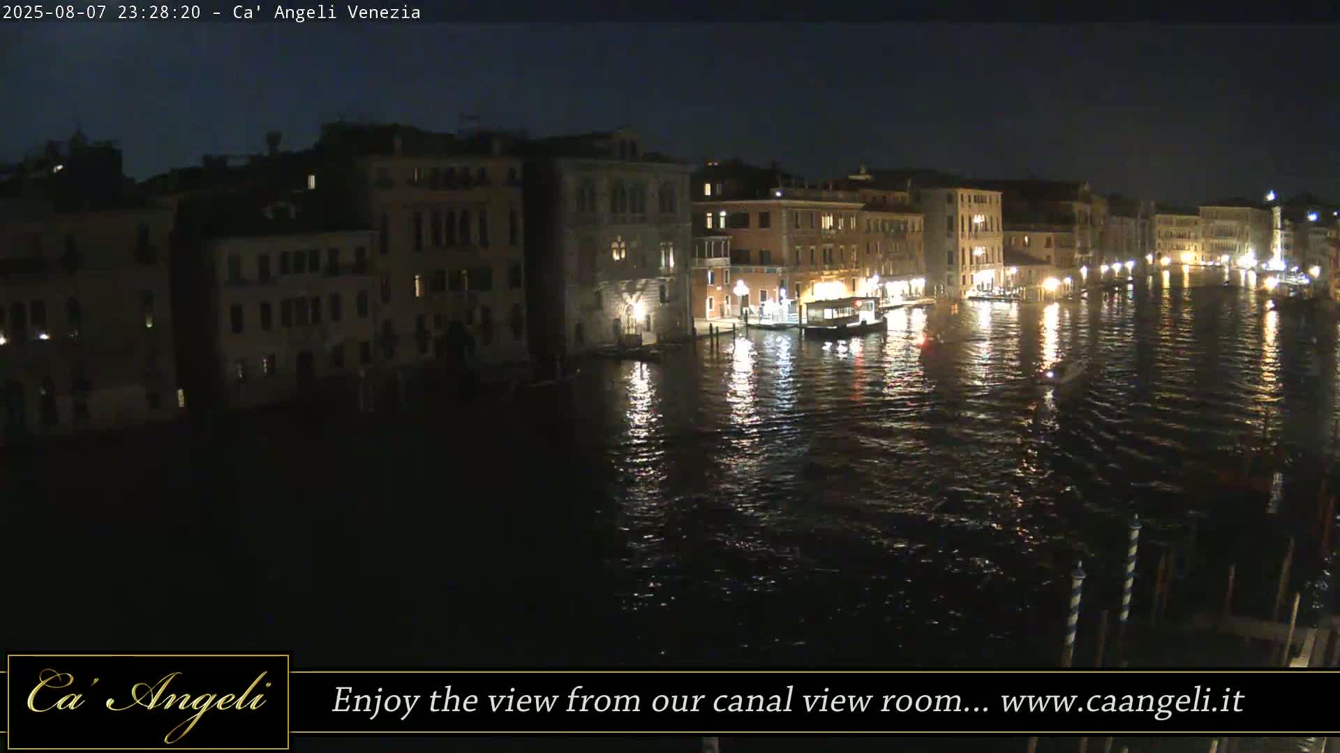 Grand Canal in Venezia Panaromic Live Cam - Venice, Veneto, Italy