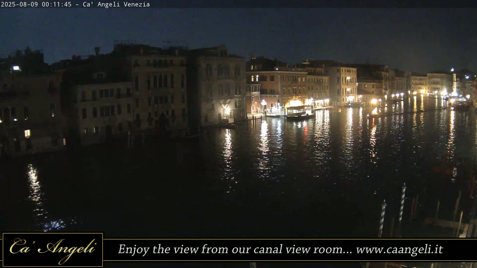Grand Canal in Venezia Panaromic Live Cam - Venice, Veneto, Italy