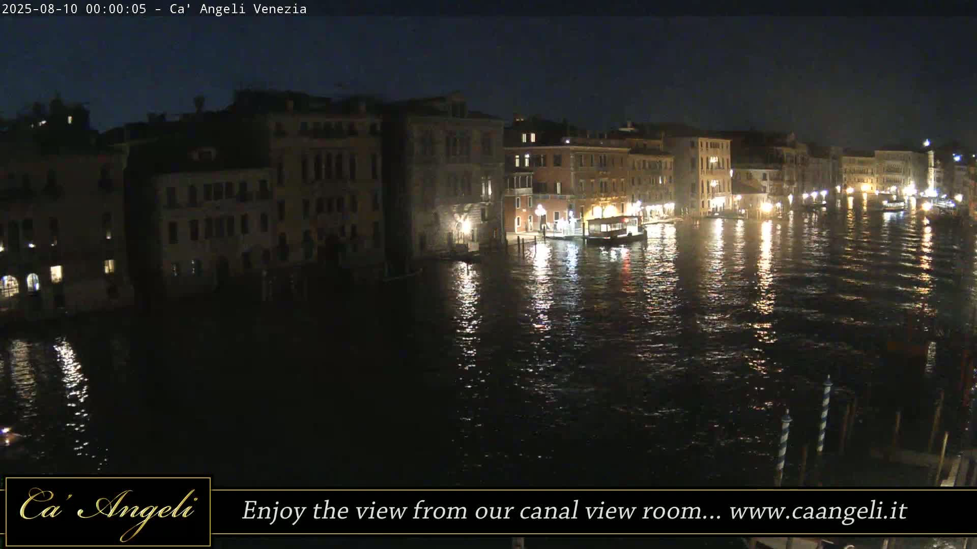 Grand Canal in Venezia Panaromic Live Cam - Venice, Veneto, Italy