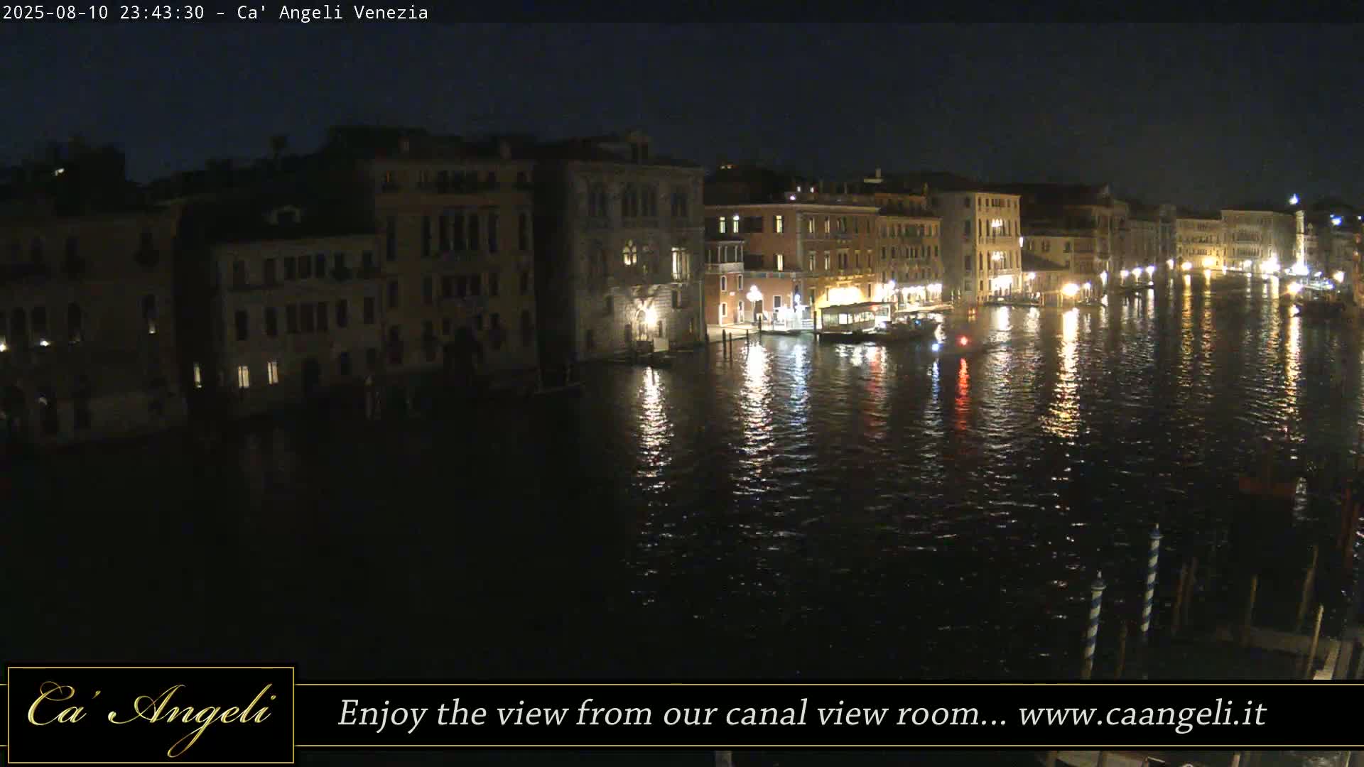 Grand Canal in Venezia Panaromic Live Cam - Venice, Veneto, Italy