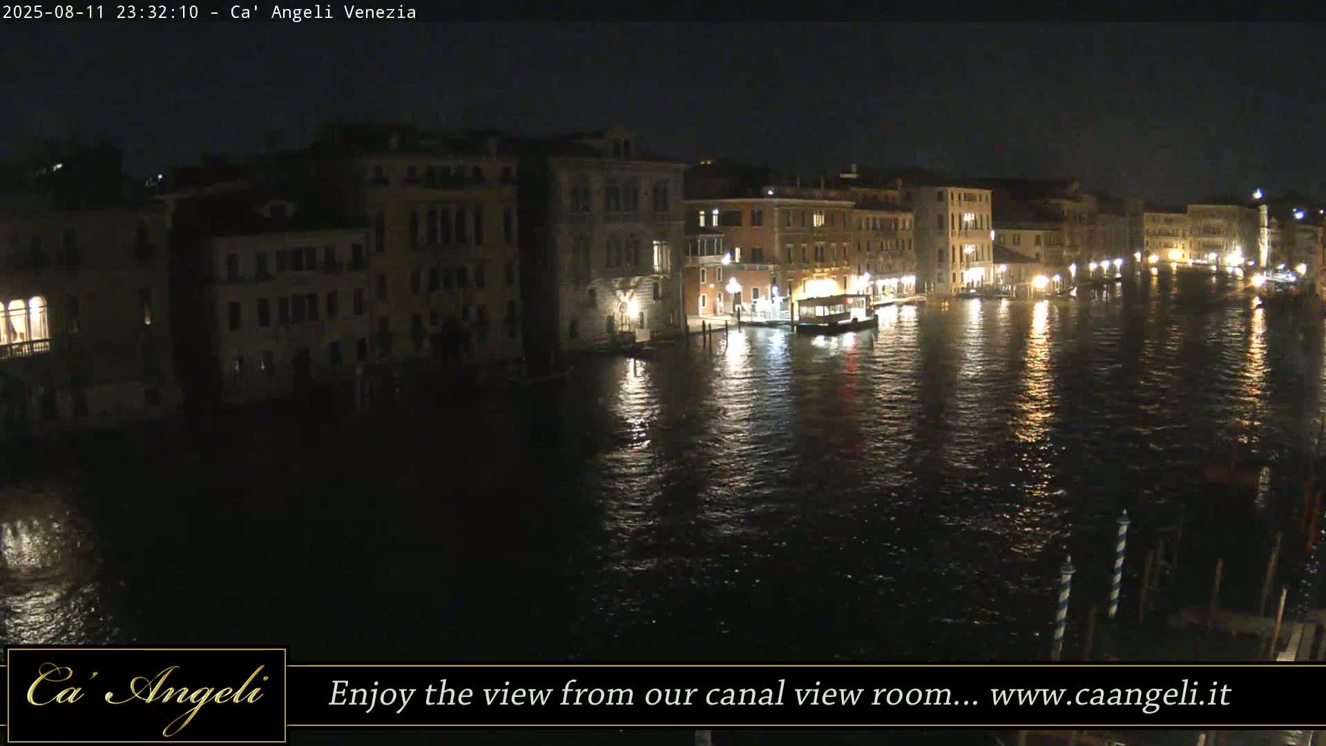Grand Canal in Venezia Panaromic Live Cam - Venice, Veneto, Italy