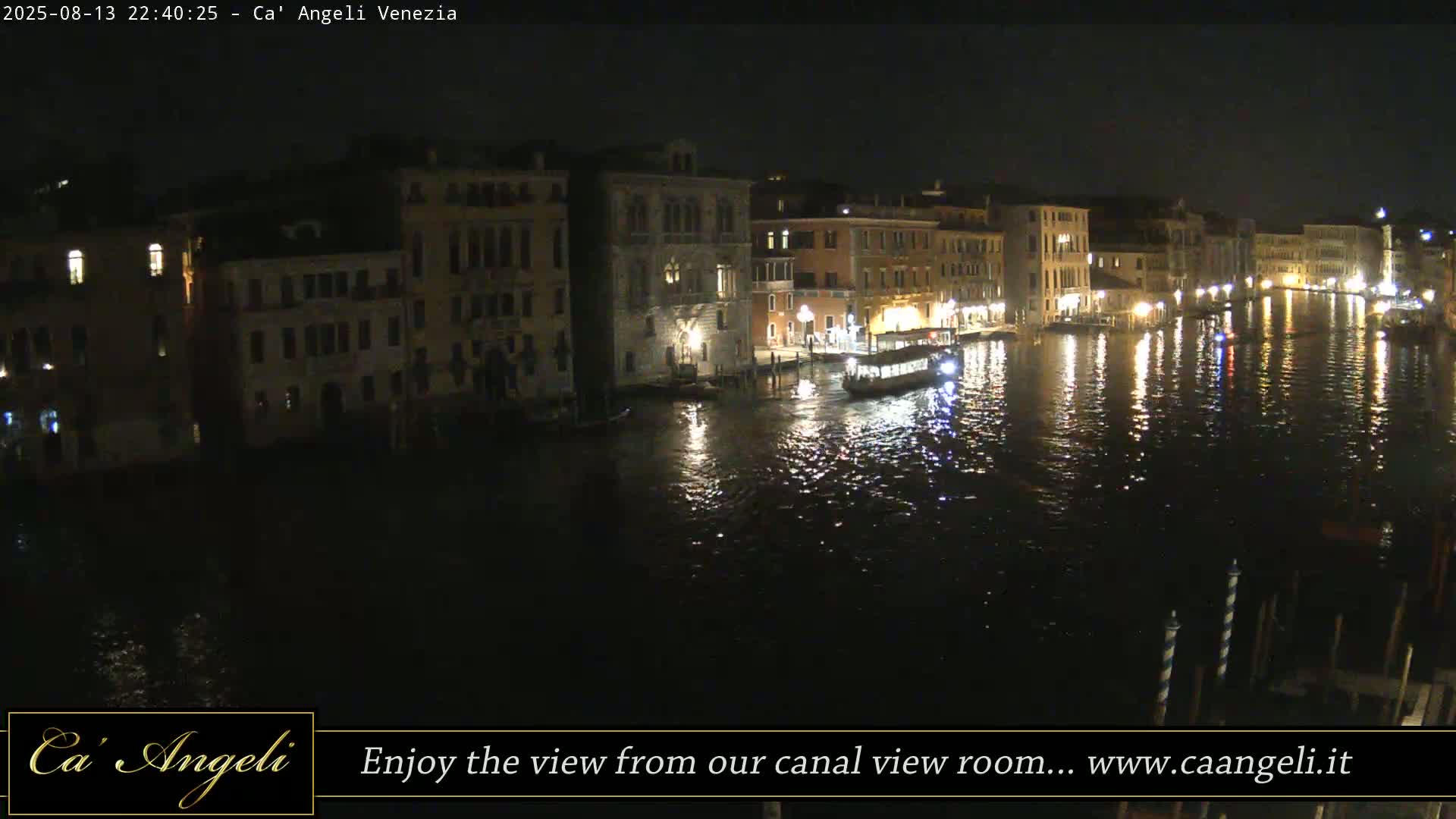 Grand Canal in Venezia Panaromic Live Cam - Venice, Veneto, Italy