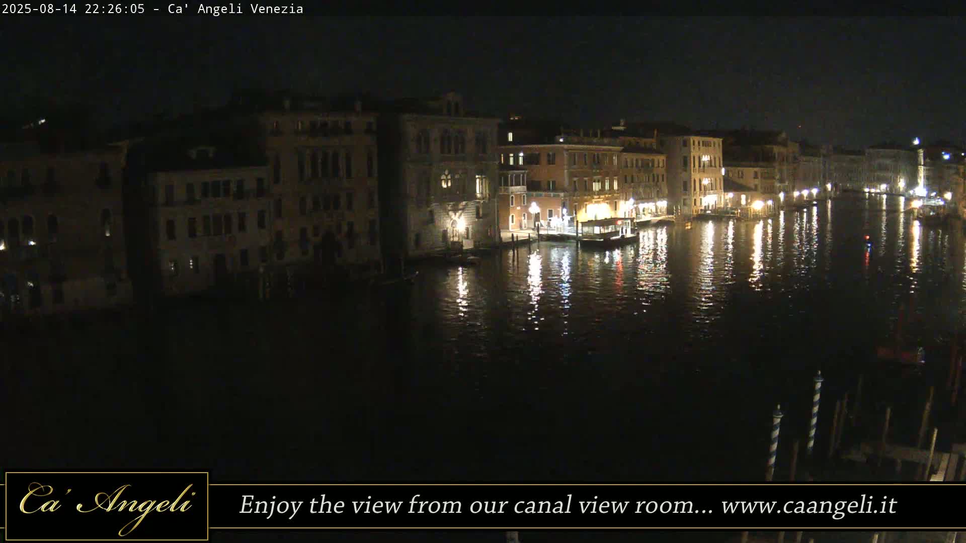 Grand Canal in Venezia Panaromic Live Cam - Venice, Veneto, Italy