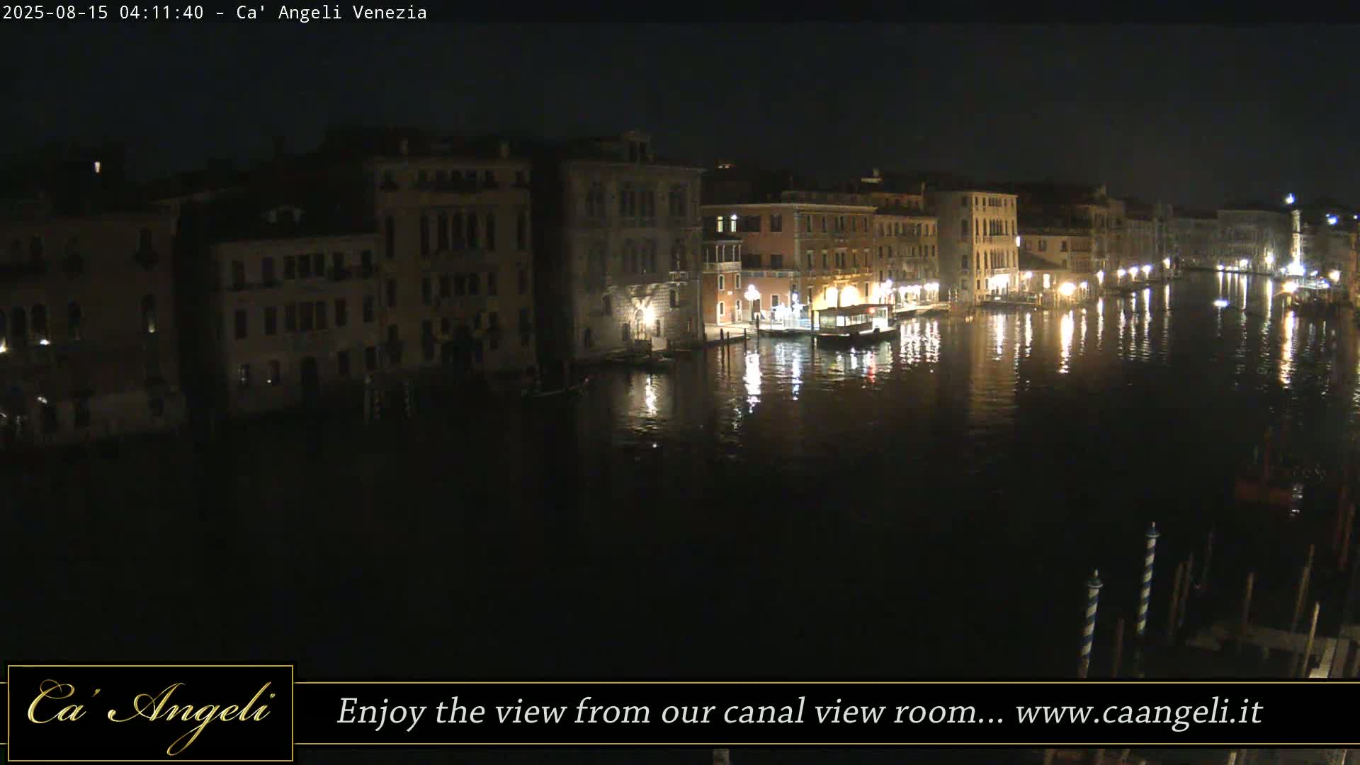 Grand Canal in Venezia Panaromic Live Cam - Venice, Veneto, Italy