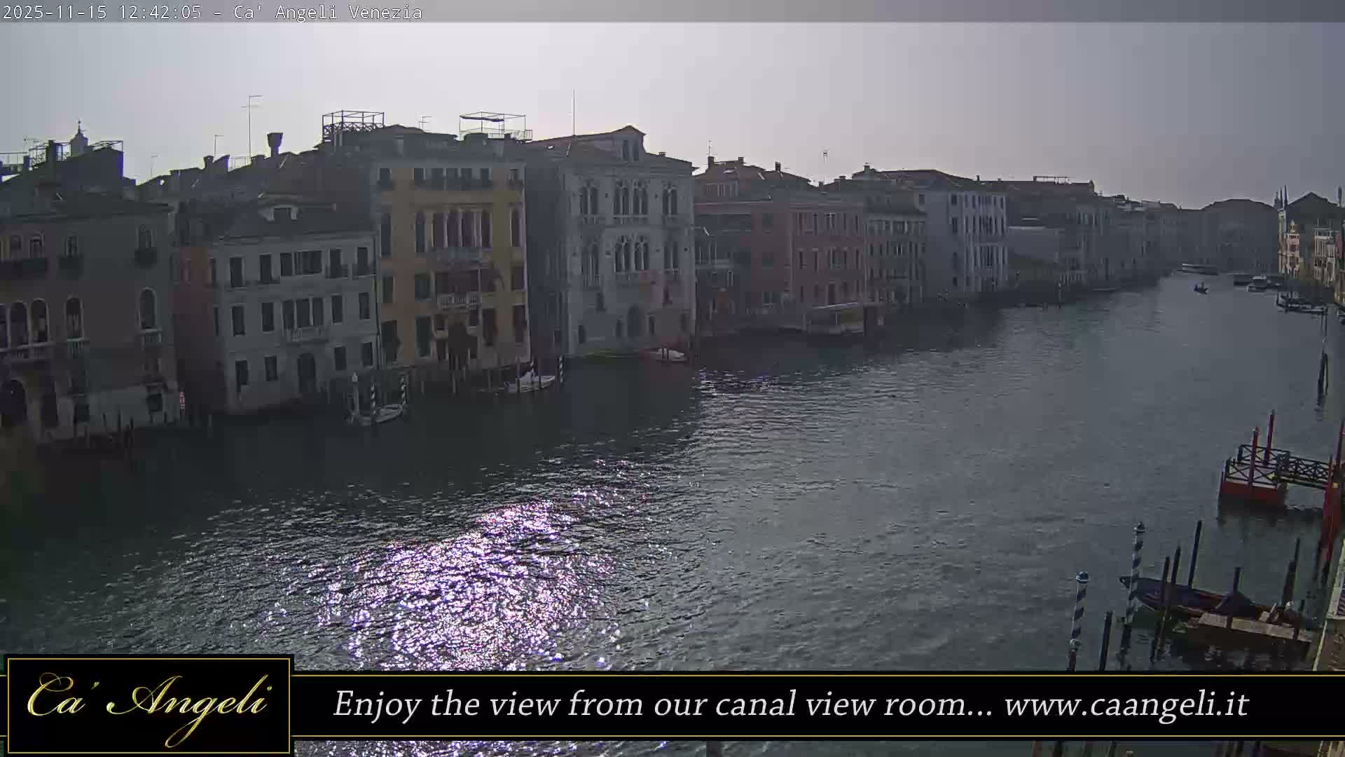 Grand Canal in Venezia Panaromic Live Cam - Venice, Veneto, Italy