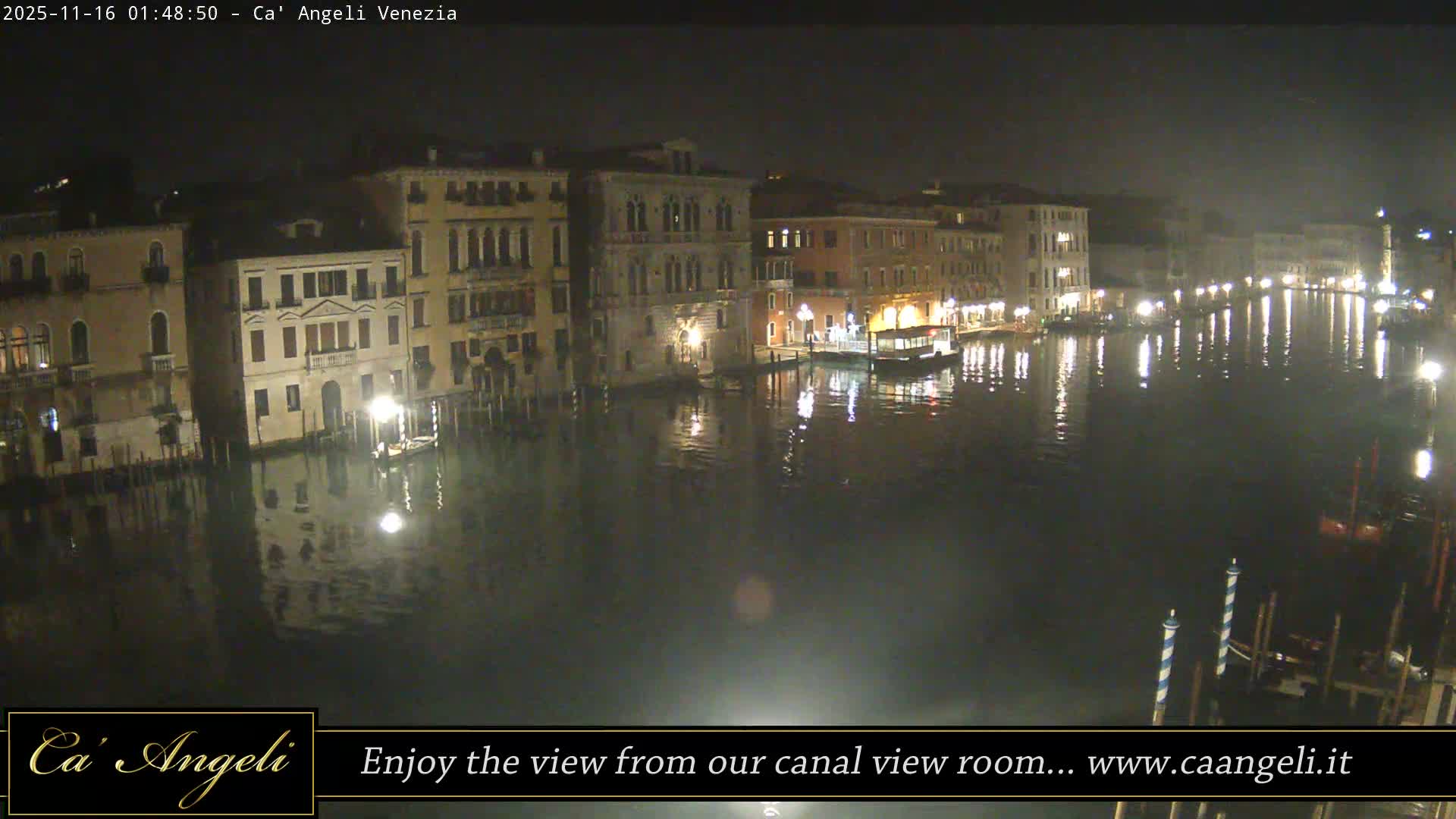 Grand Canal in Venezia Panaromic Live Cam - Venice, Veneto, Italy