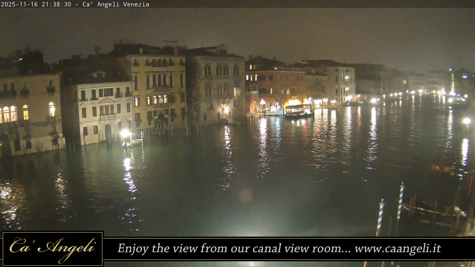 Grand Canal in Venezia Panaromic Live Cam - Venice, Veneto, Italy