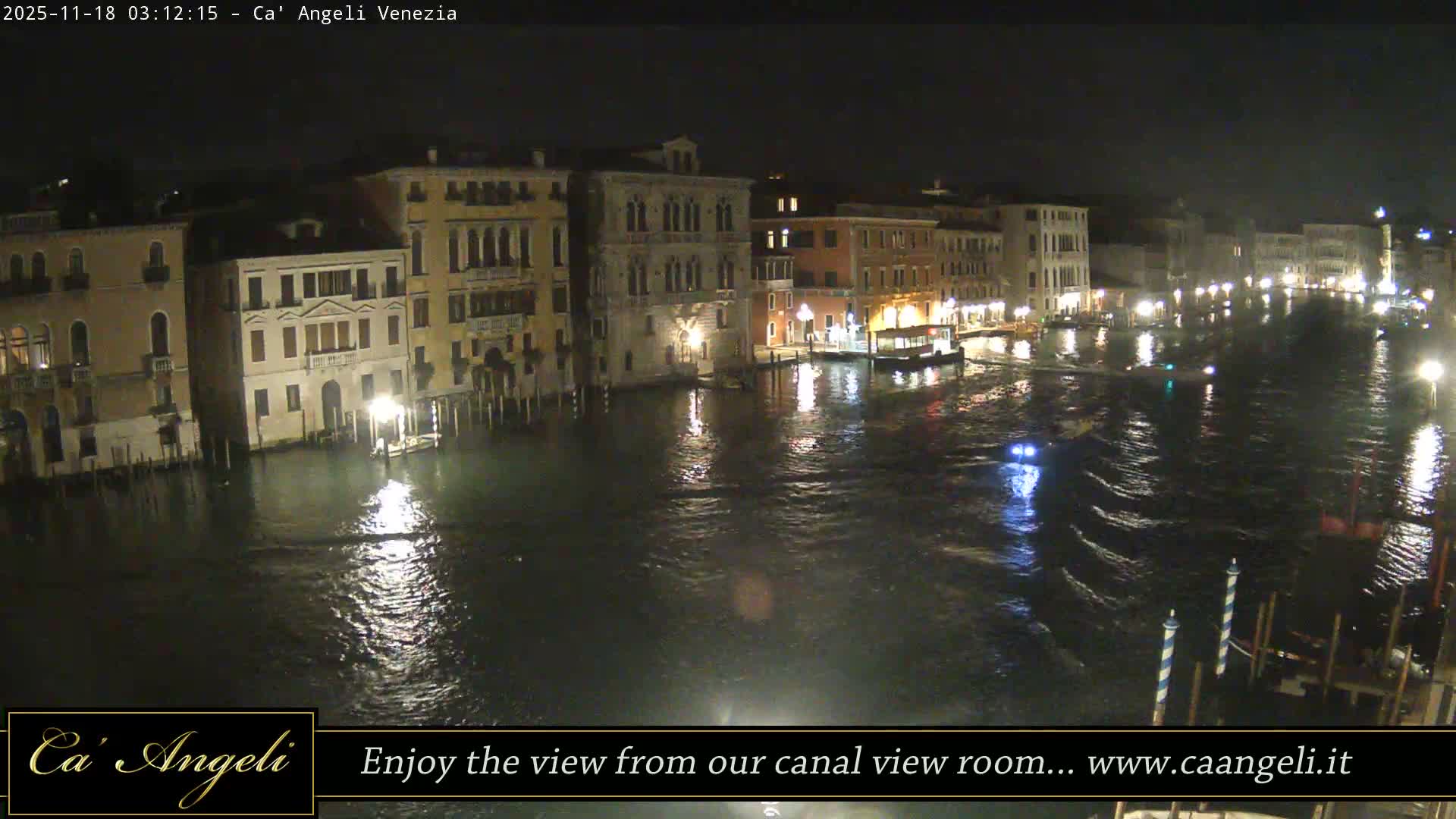 Grand Canal in Venezia Panaromic Live Cam - Venice, Veneto, Italy