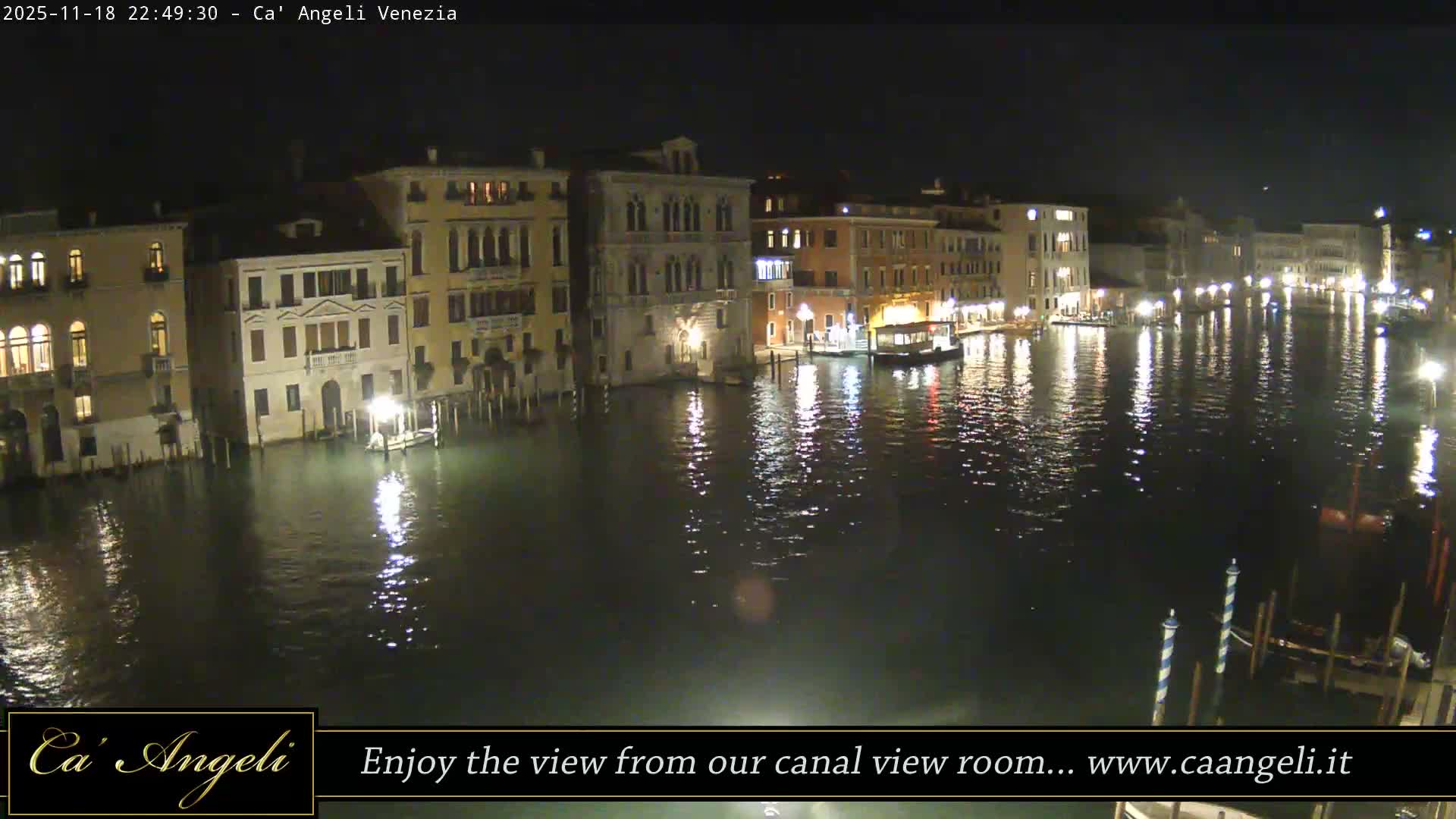 Grand Canal in Venezia Panaromic Live Cam - Venice, Veneto, Italy