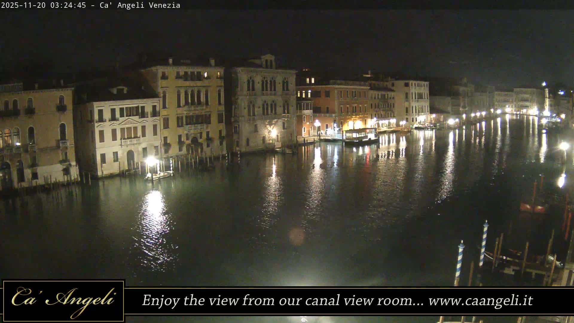 Grand Canal in Venezia Panaromic Live Cam - Venice, Veneto, Italy