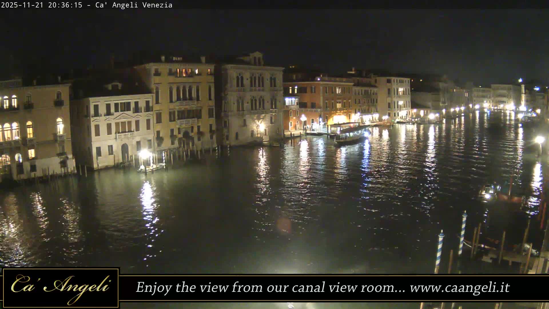 Grand Canal in Venezia Panaromic Live Cam - Venice, Veneto, Italy