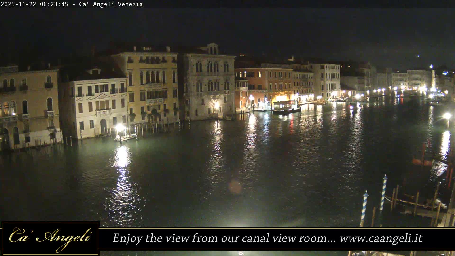 Grand Canal in Venezia Panaromic Live Cam - Venice, Veneto, Italy