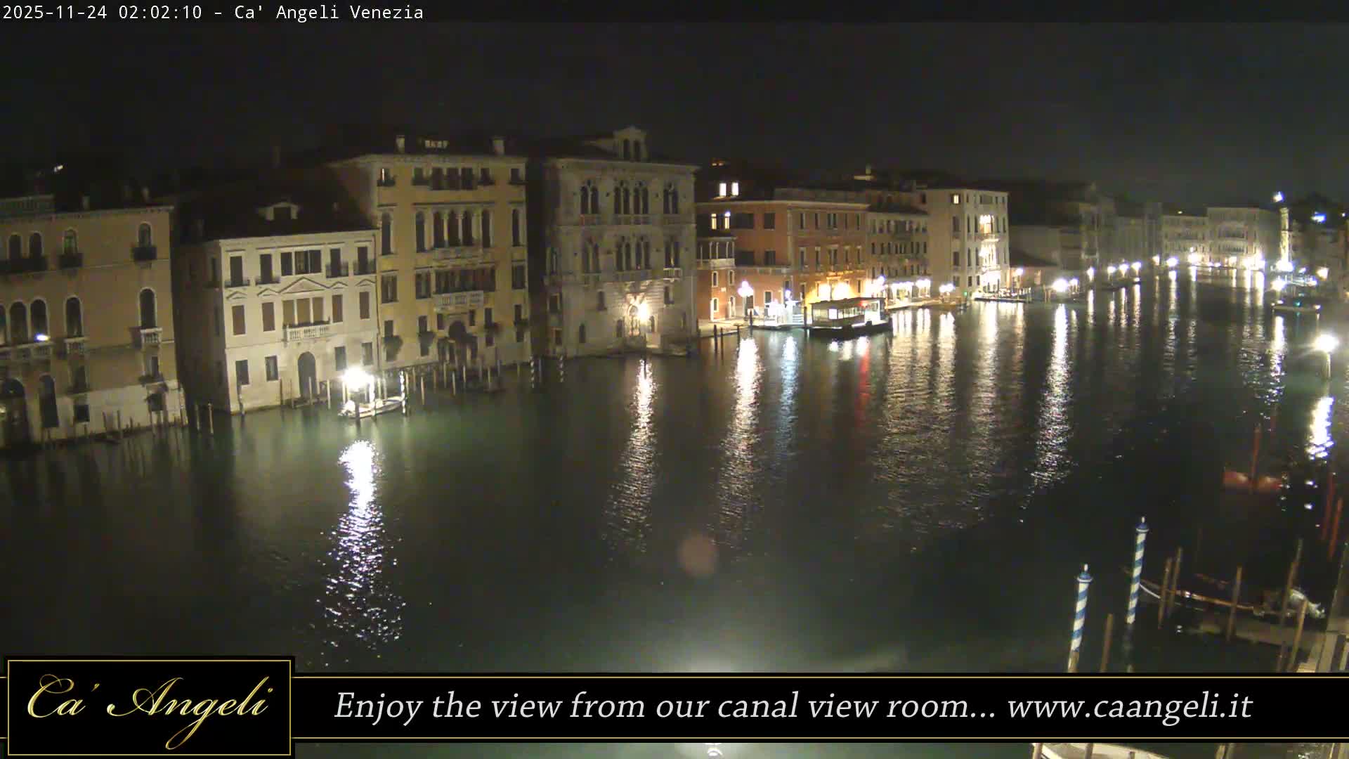 Grand Canal in Venezia Panaromic Live Cam - Venice, Veneto, Italy