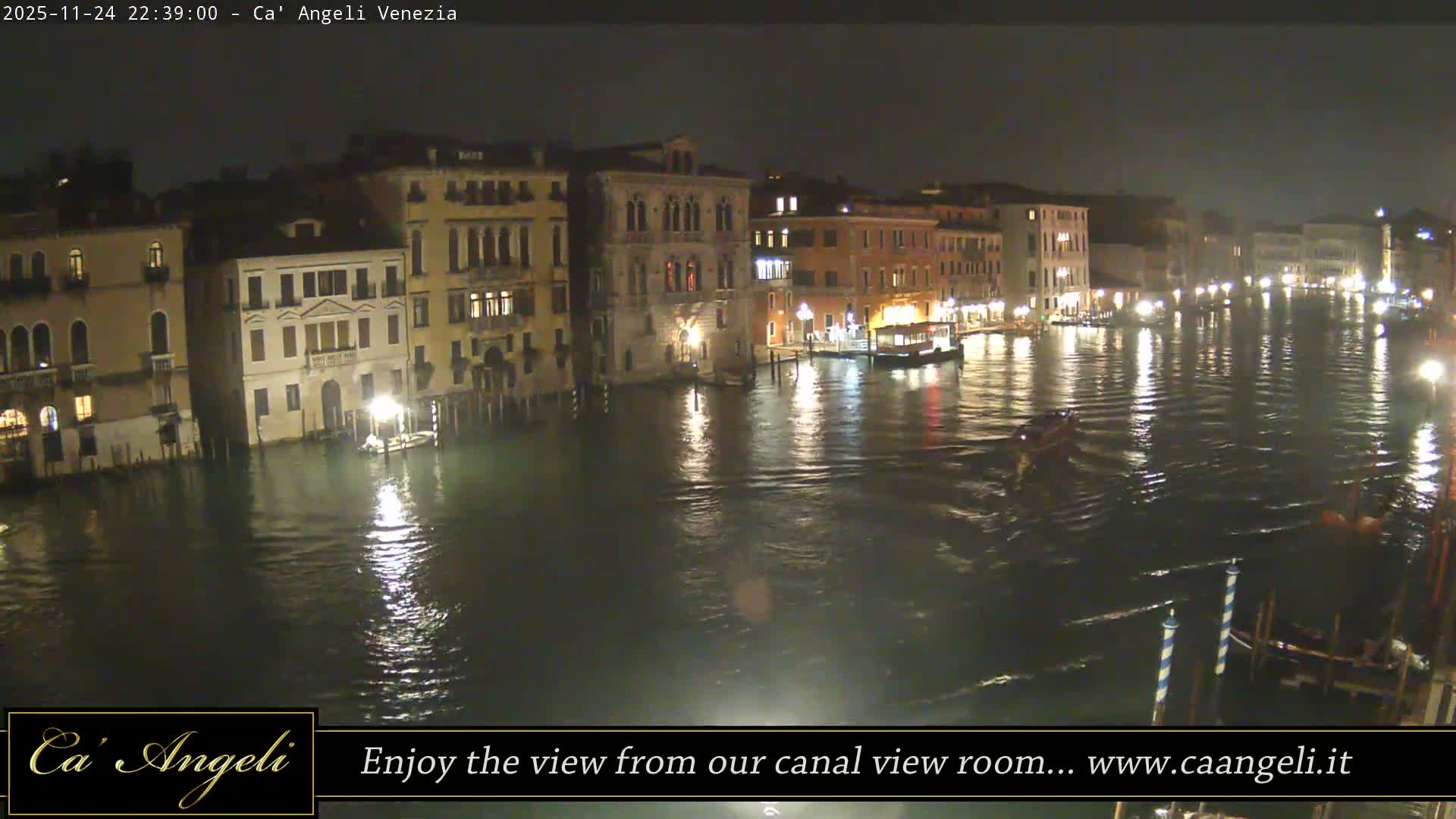 Grand Canal in Venezia Panaromic Live Cam - Venice, Veneto, Italy