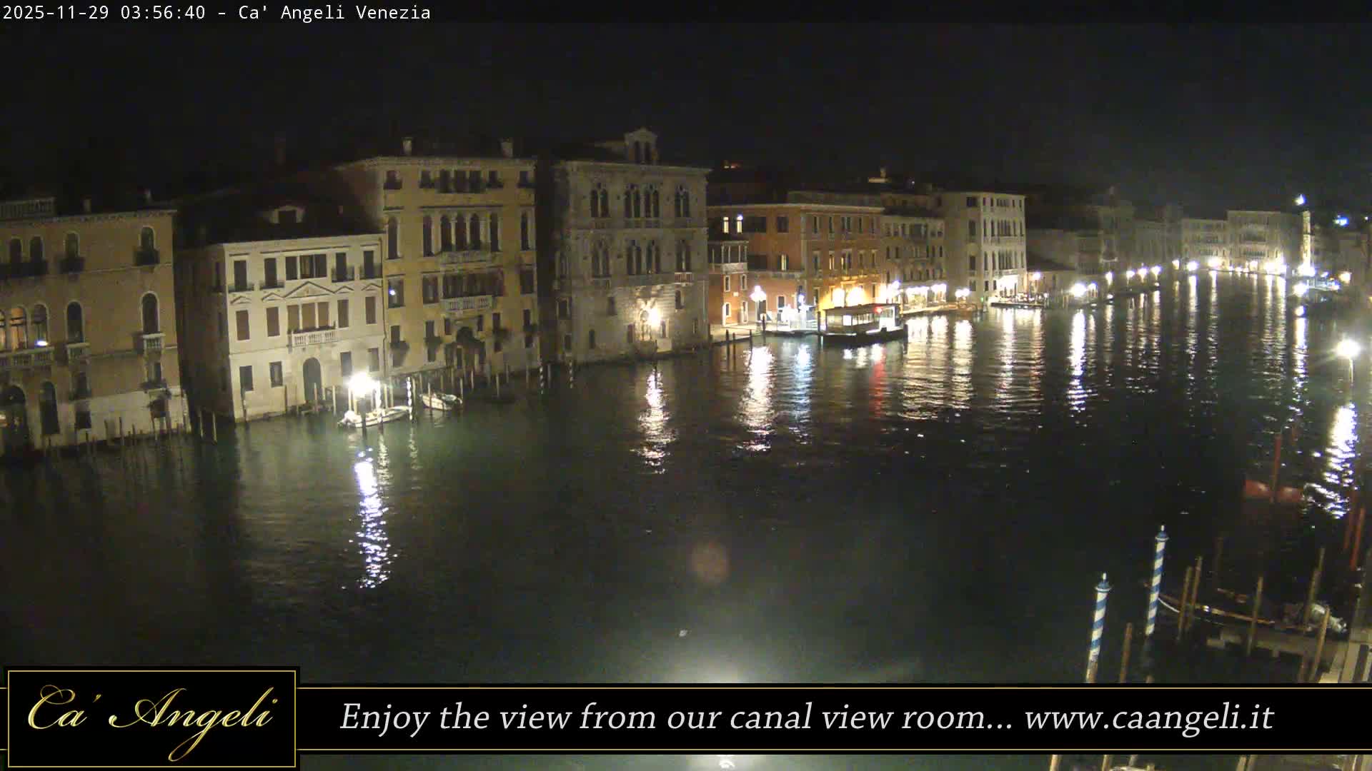 Grand Canal in Venezia Panaromic Live Cam - Venice, Veneto, Italy