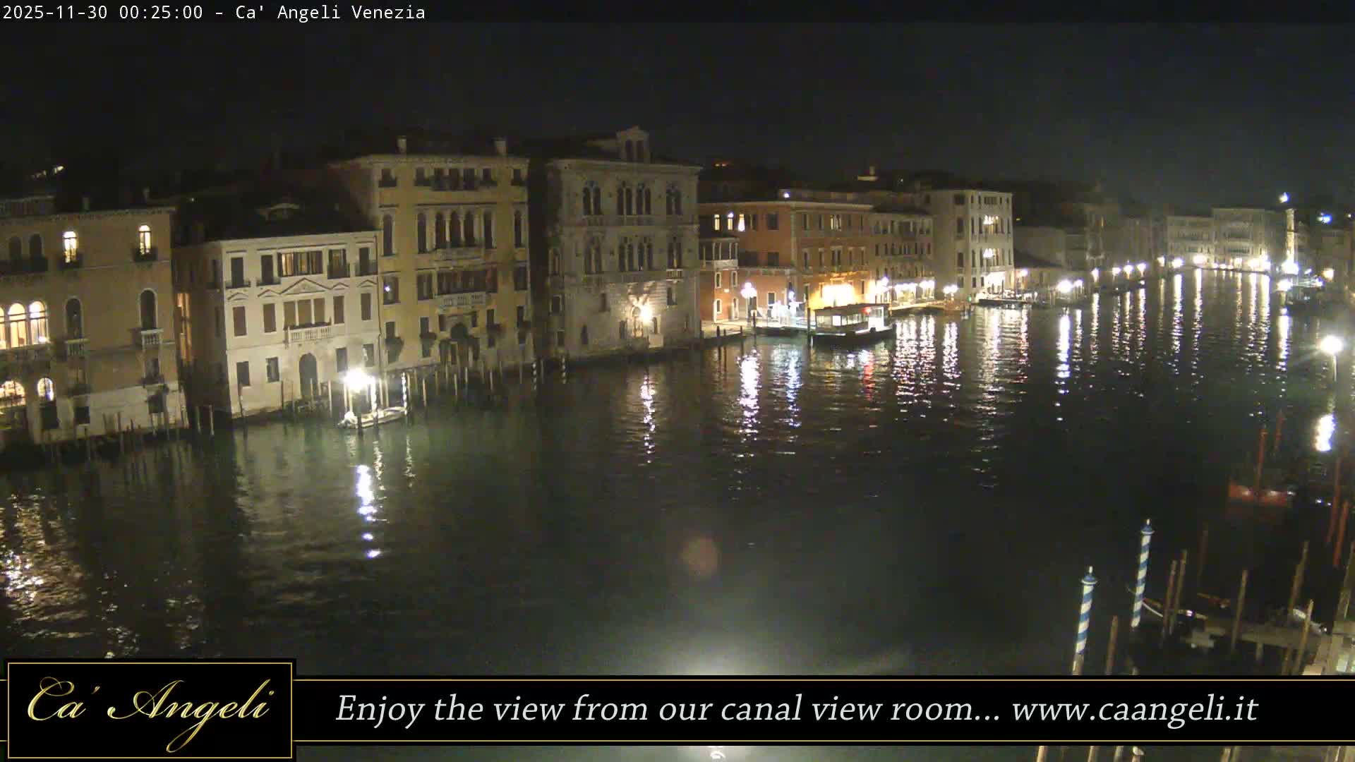 Grand Canal in Venezia Panaromic Live Cam - Venice, Veneto, Italy