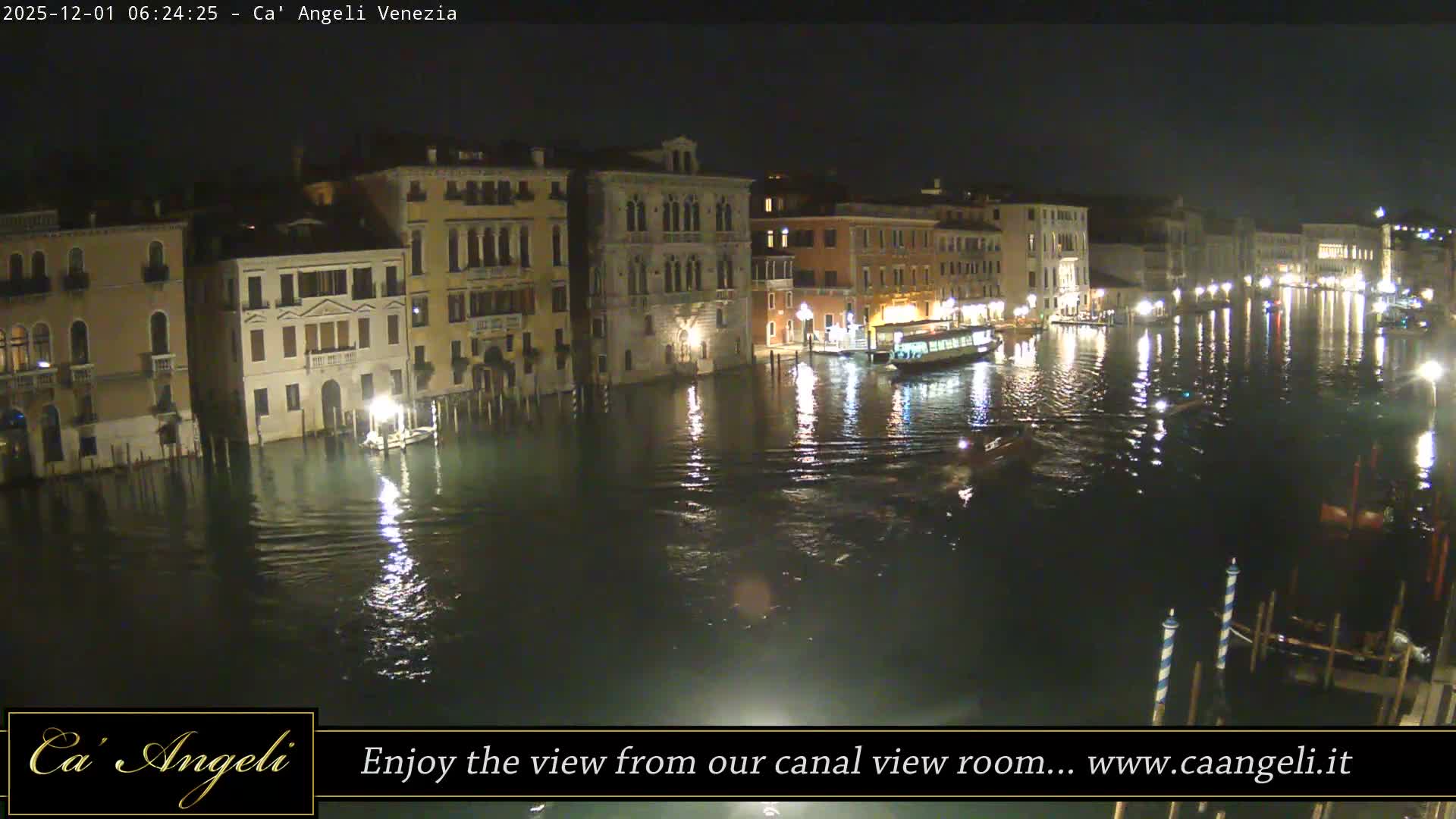 Grand Canal in Venezia Panaromic Live Cam - Venice, Veneto, Italy