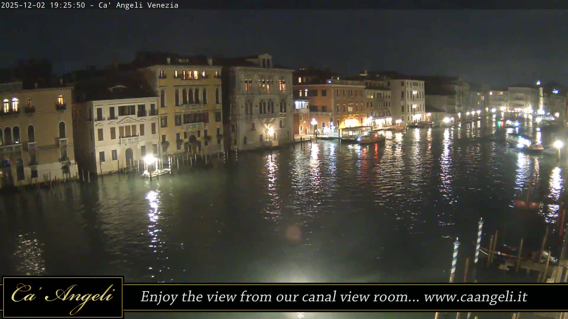 Grand Canal in Venezia Panaromic Live Cam - Venice, Veneto, Italy