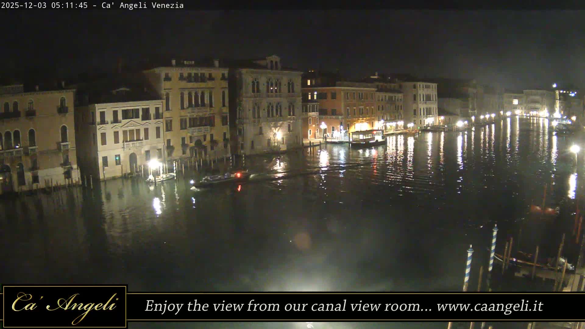 Grand Canal in Venezia Panaromic Live Cam - Venice, Veneto, Italy