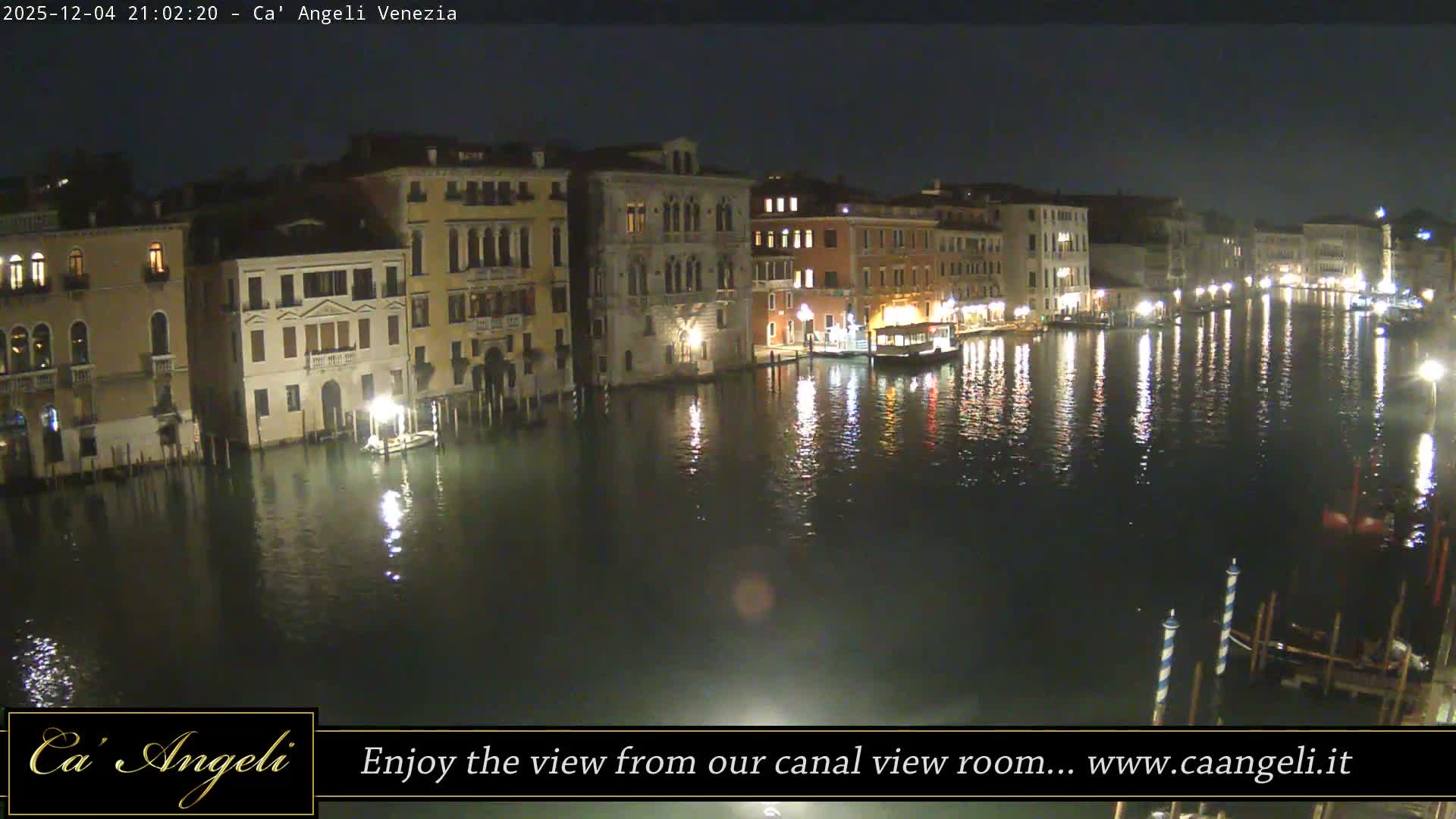 Grand Canal in Venezia Panaromic Live Cam - Venice, Veneto, Italy